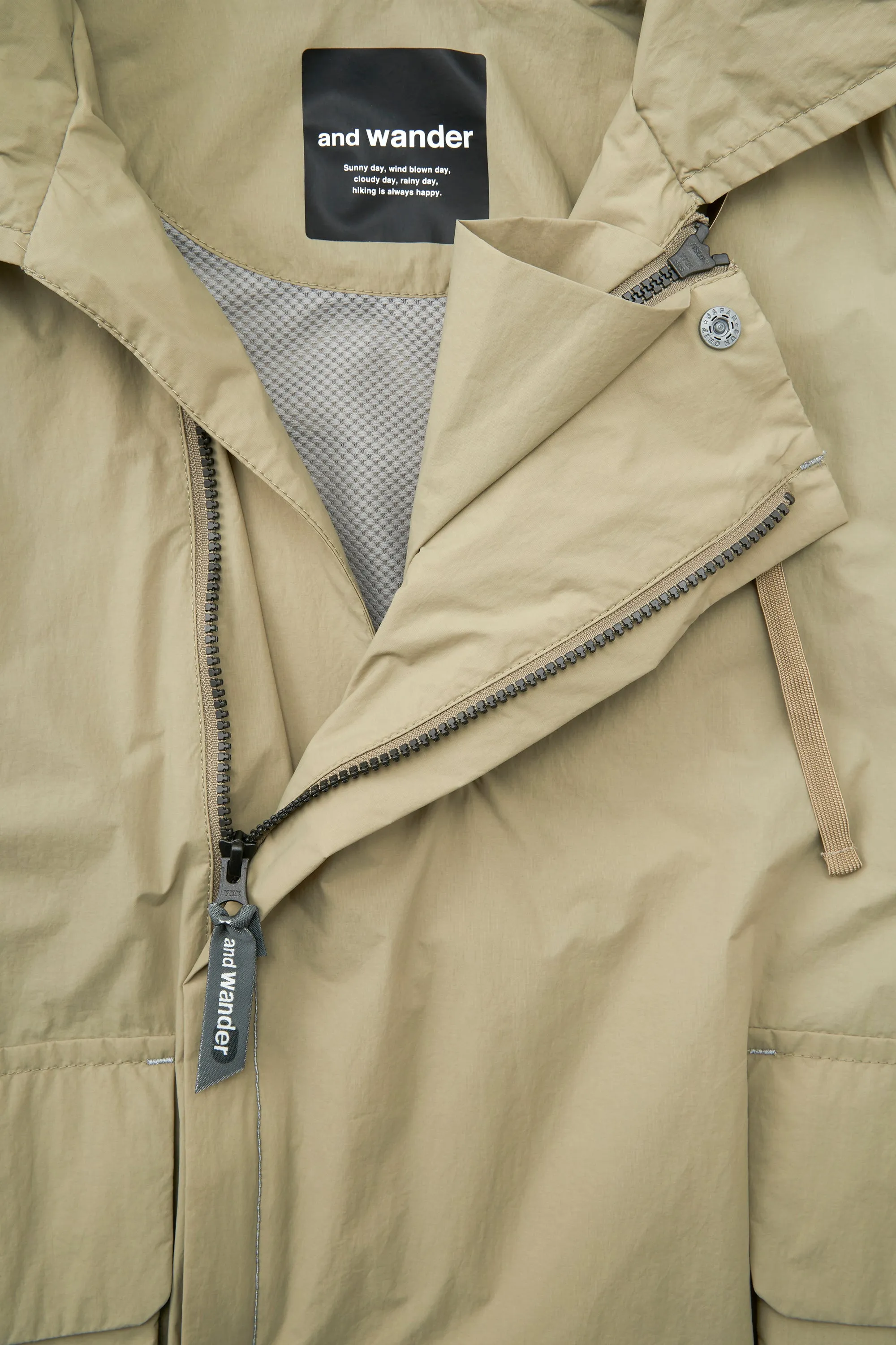 and wander - Water Repellent Light Jacket 2 - Light Beige