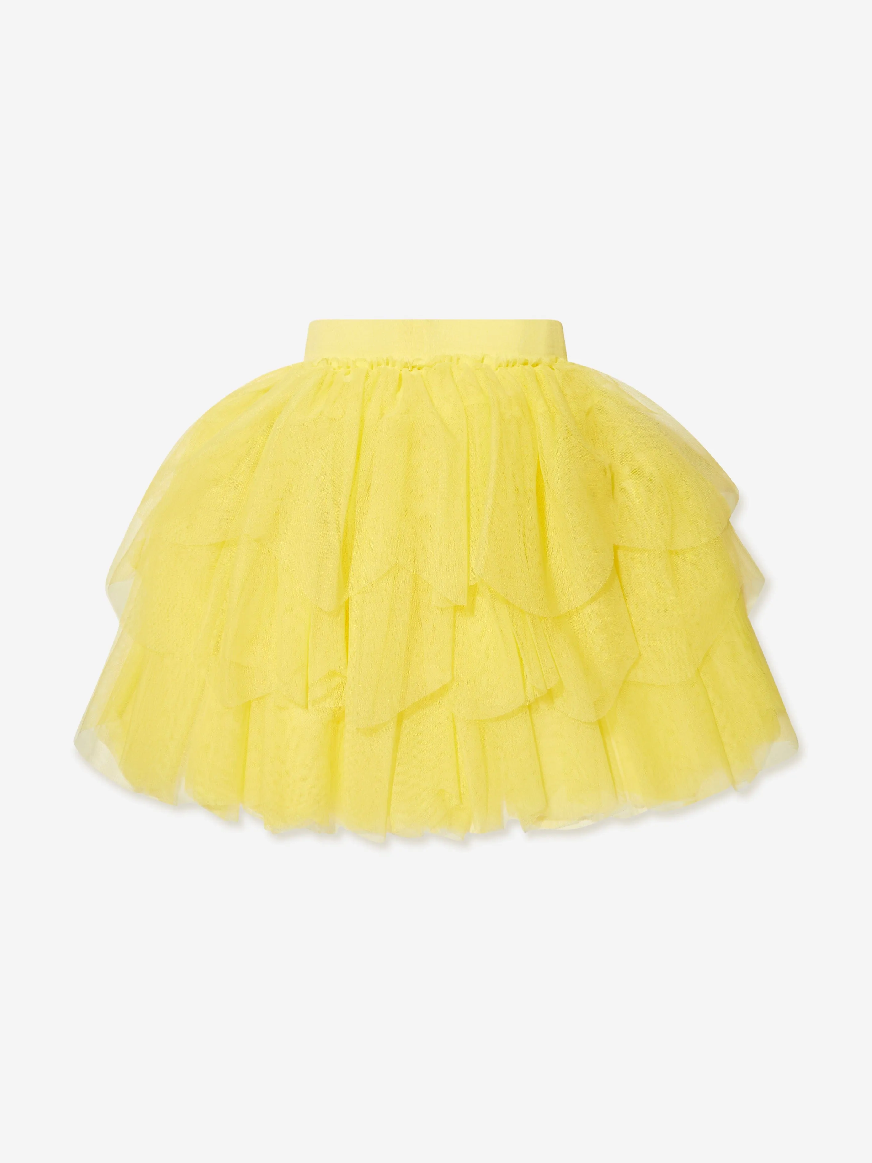 Angels Face Girls Petal Tiered Skirt in Yellow