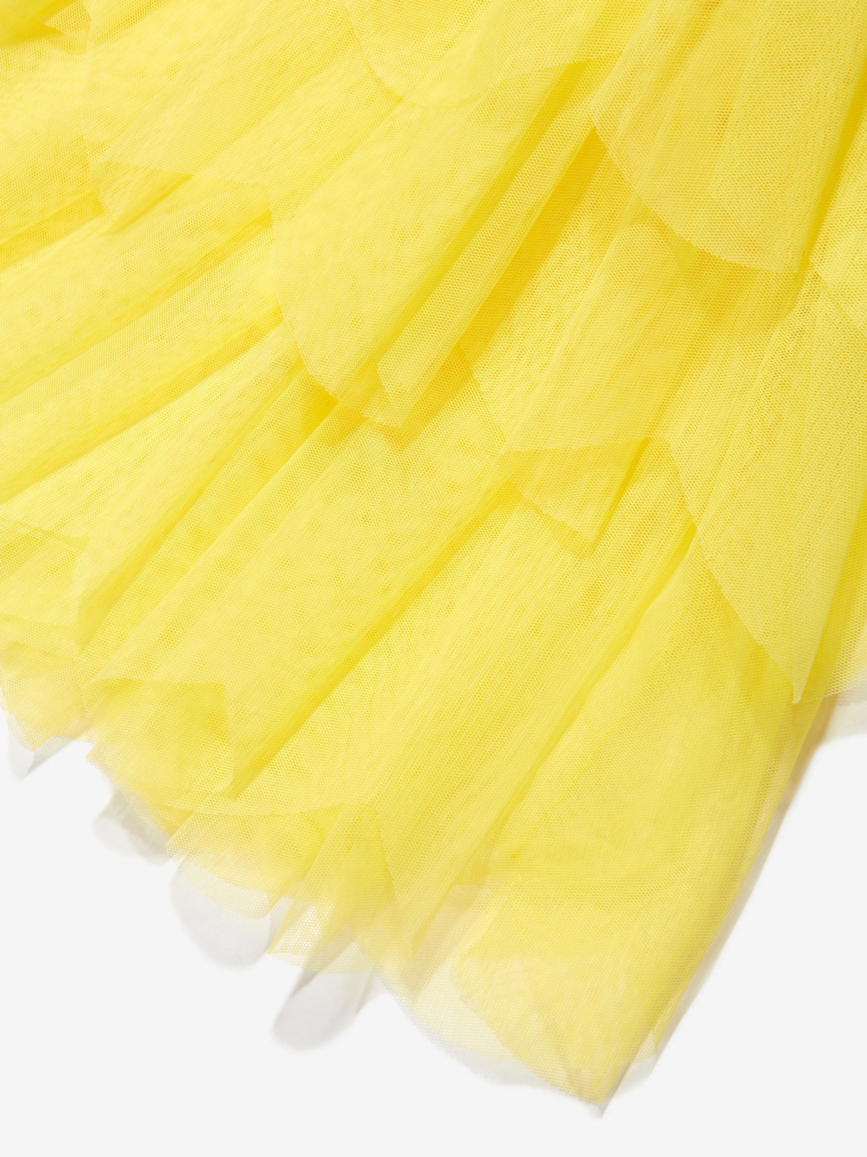 Angels Face Girls Petal Tiered Skirt in Yellow