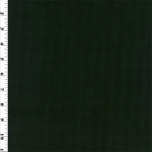 Black Ribbed Wool Fabric