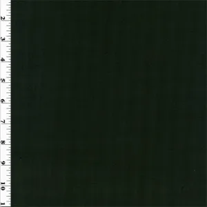 Black Ribbed Wool Fabric