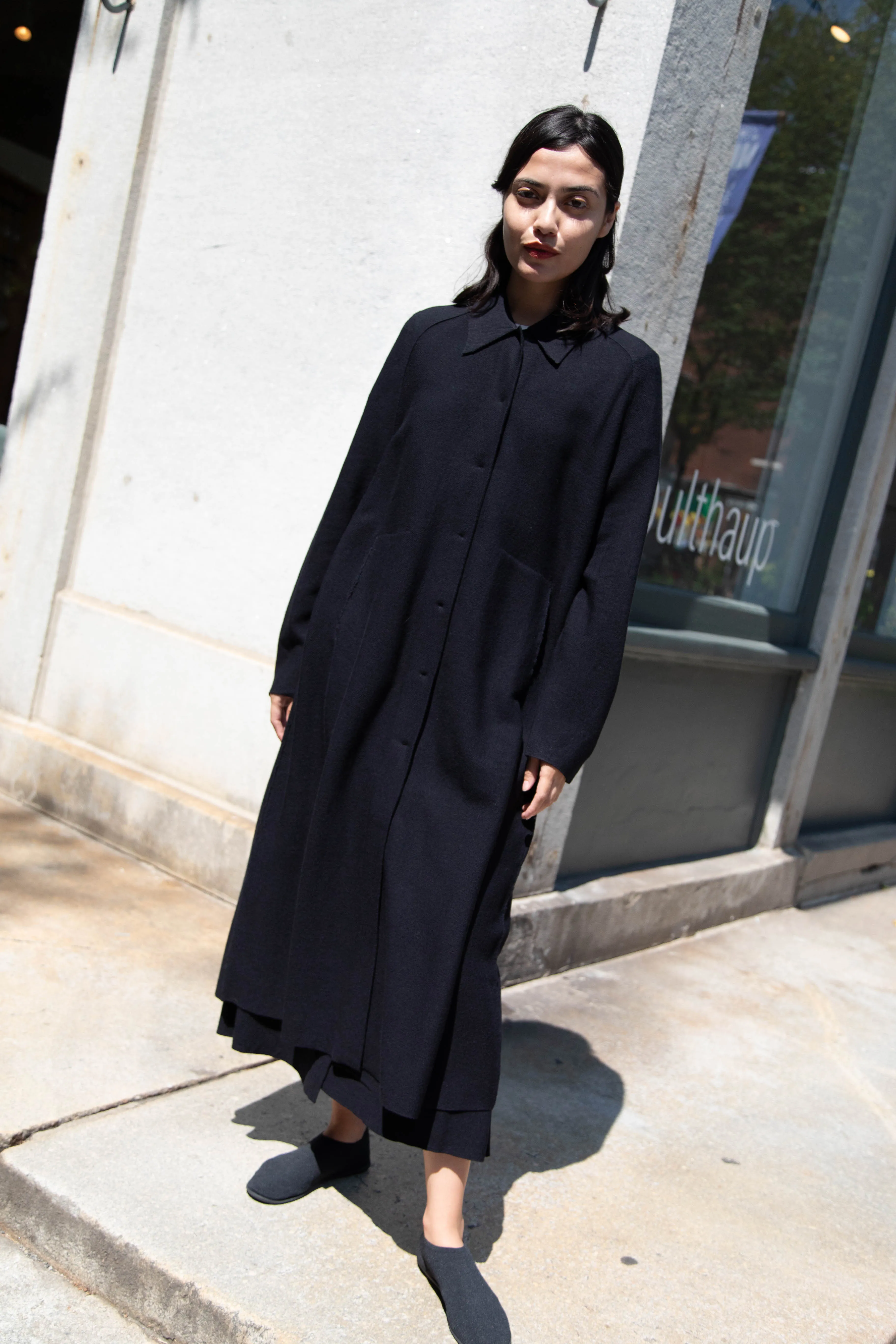 Boboutic | Lightweight Travel Duster Coat in Navy