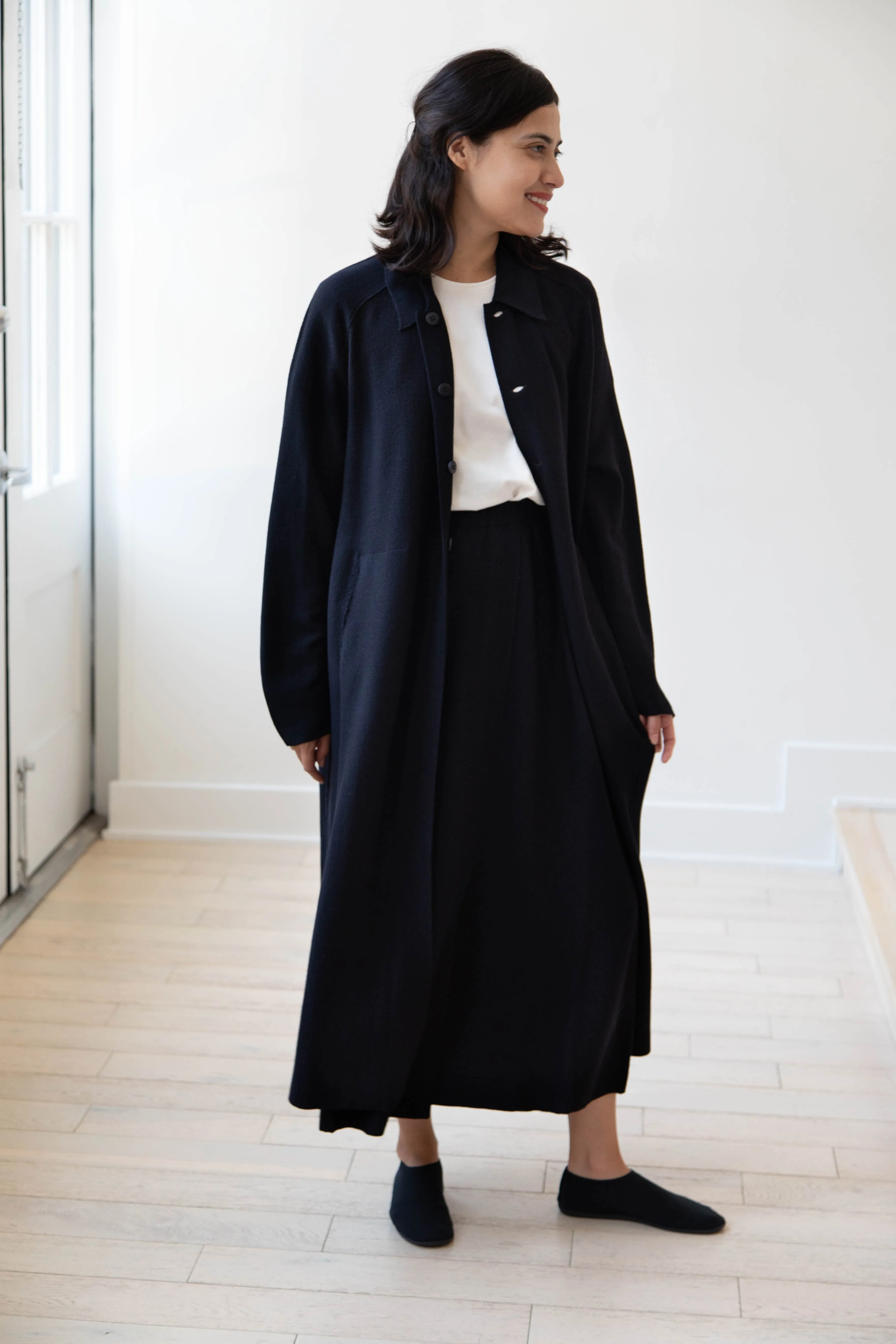 Boboutic | Lightweight Travel Duster Coat in Navy