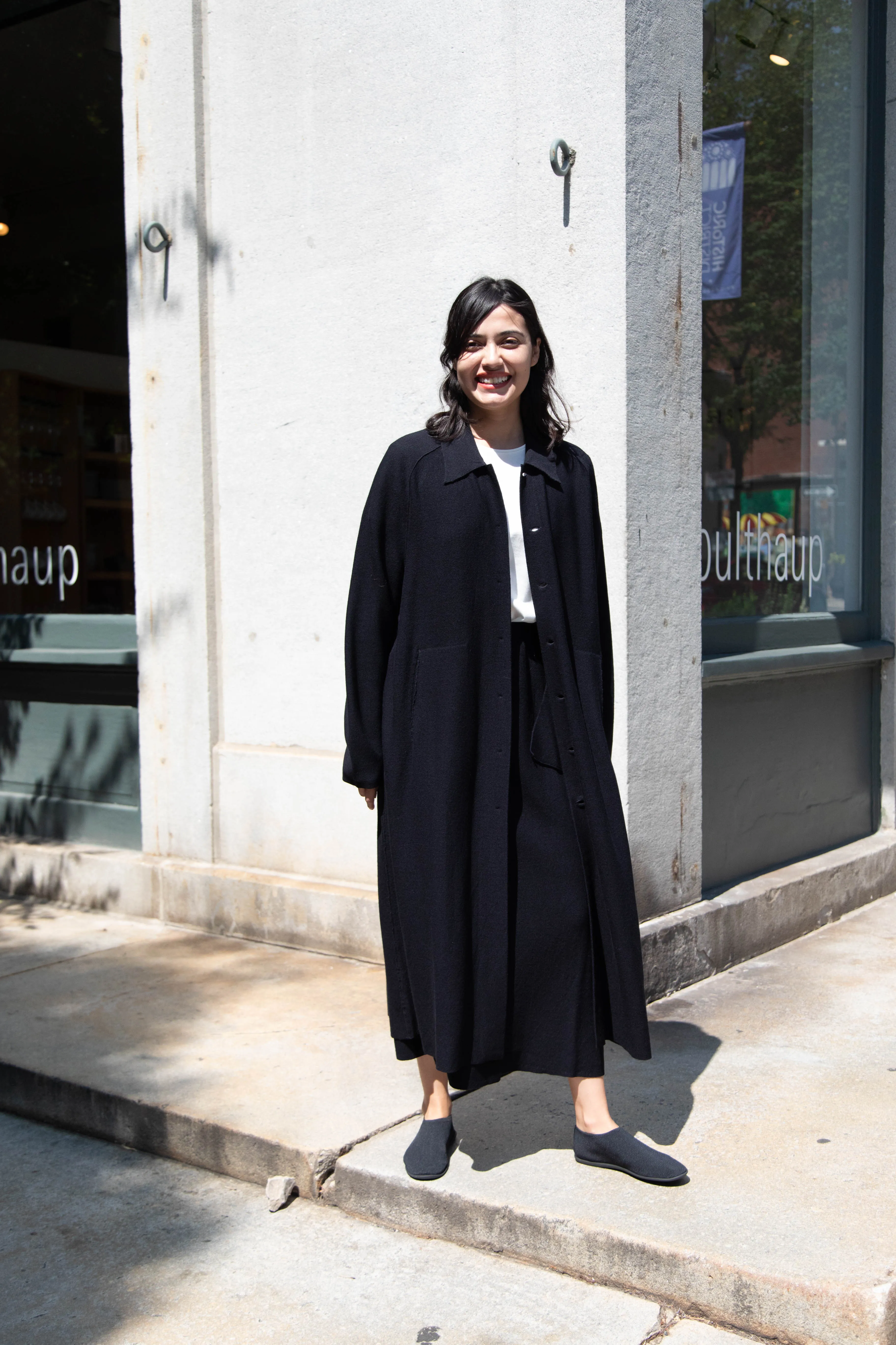 Boboutic | Lightweight Travel Duster Coat in Navy