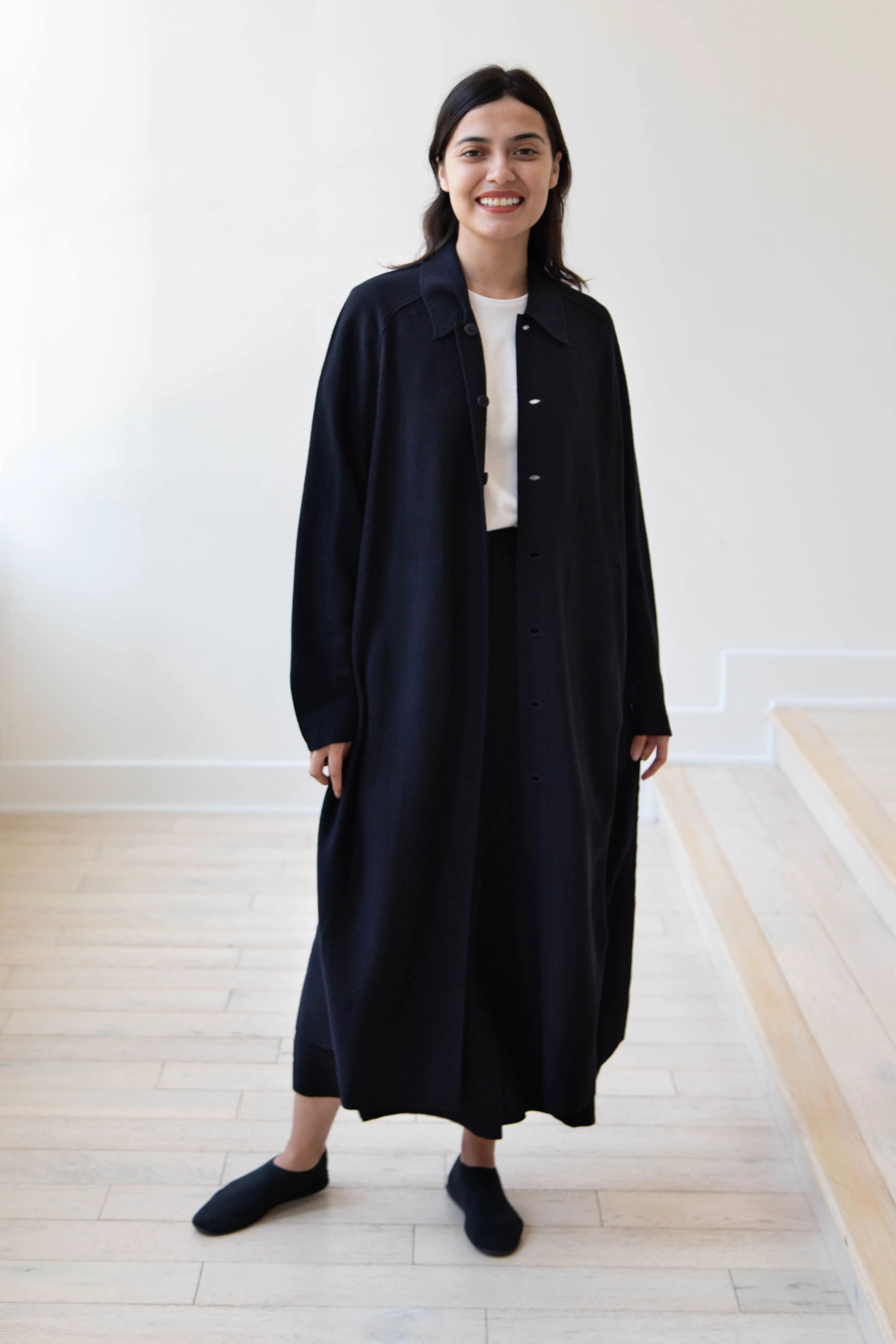 Boboutic | Lightweight Travel Duster Coat in Navy