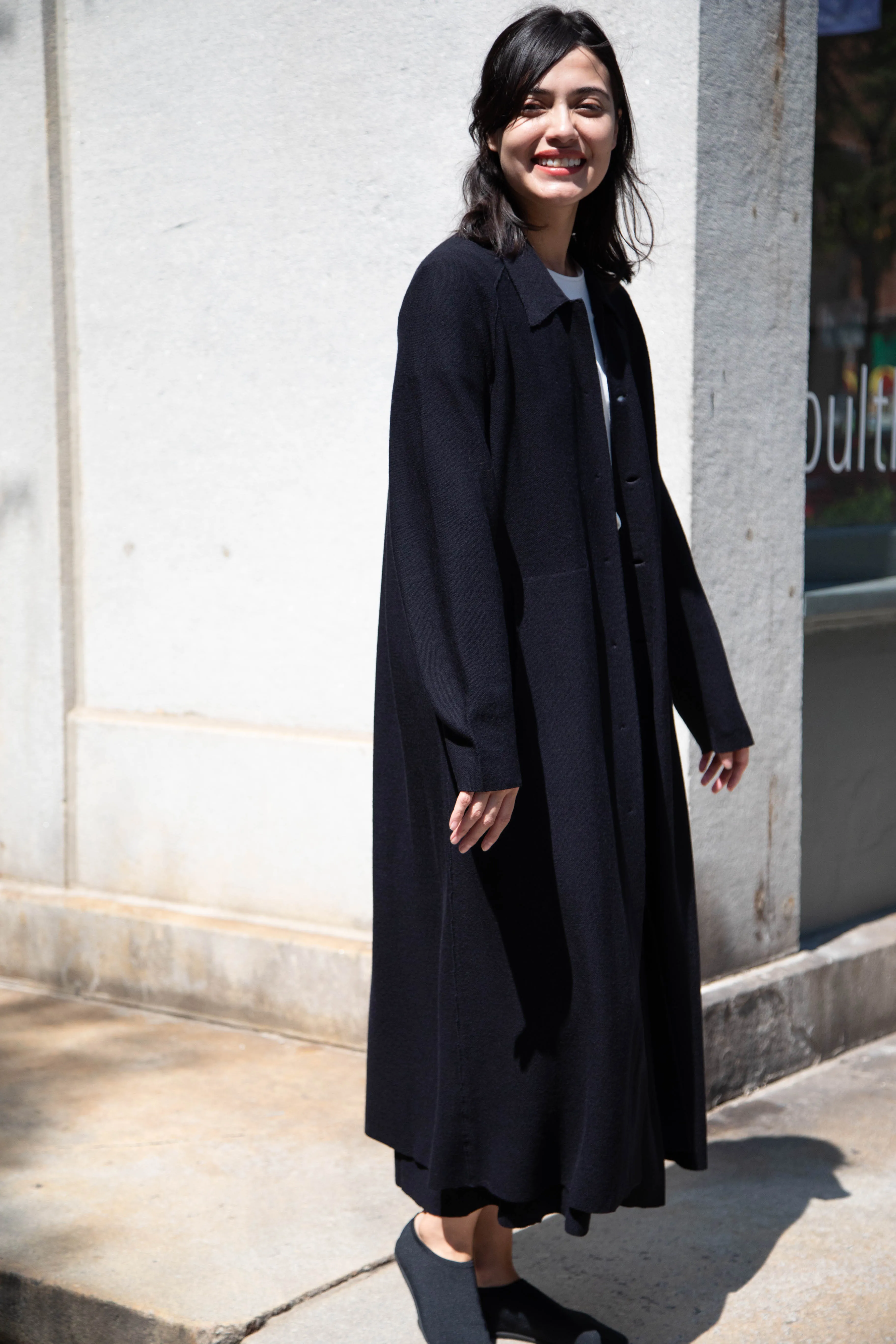 Boboutic | Lightweight Travel Duster Coat in Navy