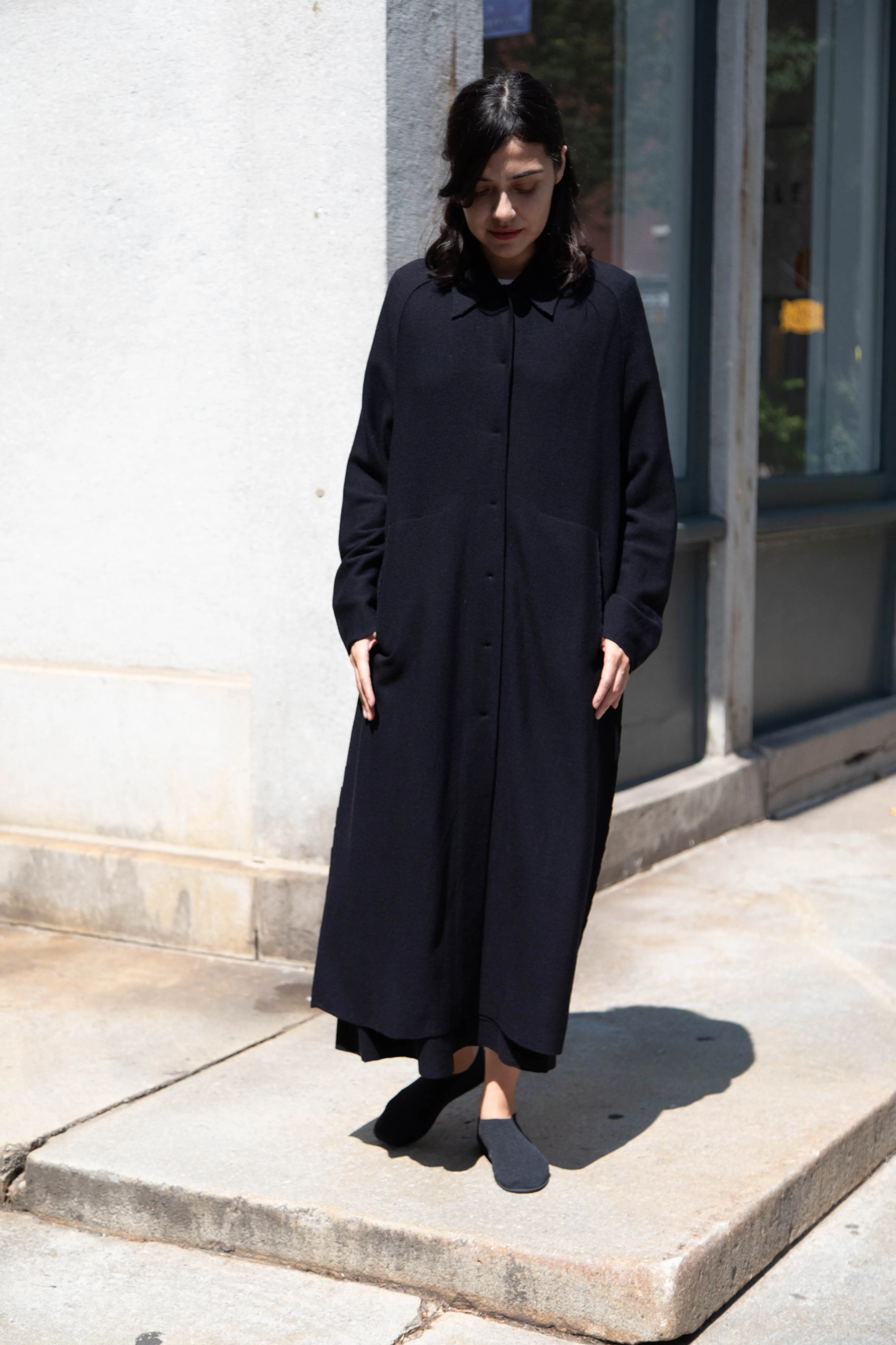 Boboutic | Lightweight Travel Duster Coat in Navy