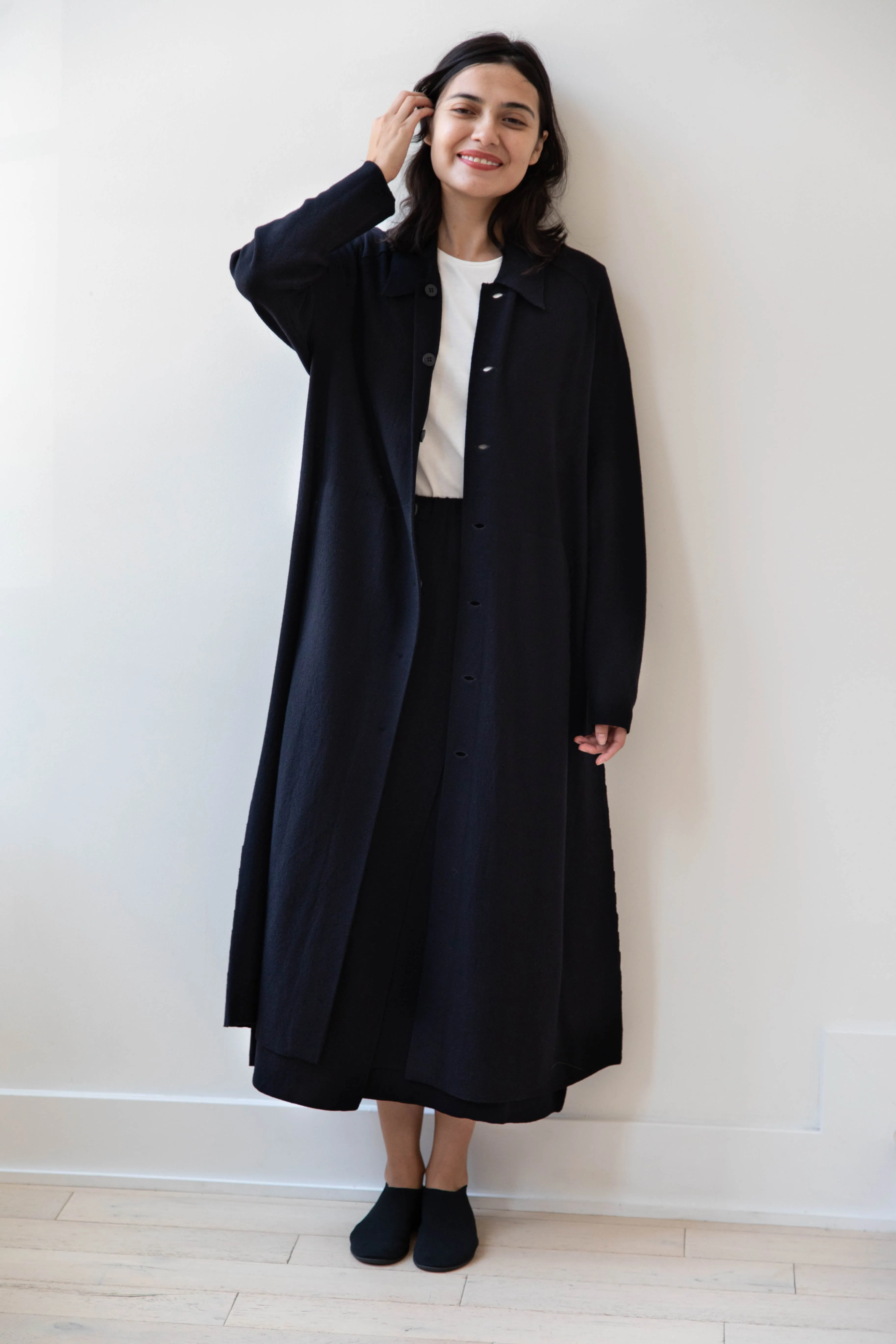 Boboutic | Lightweight Travel Duster Coat in Navy