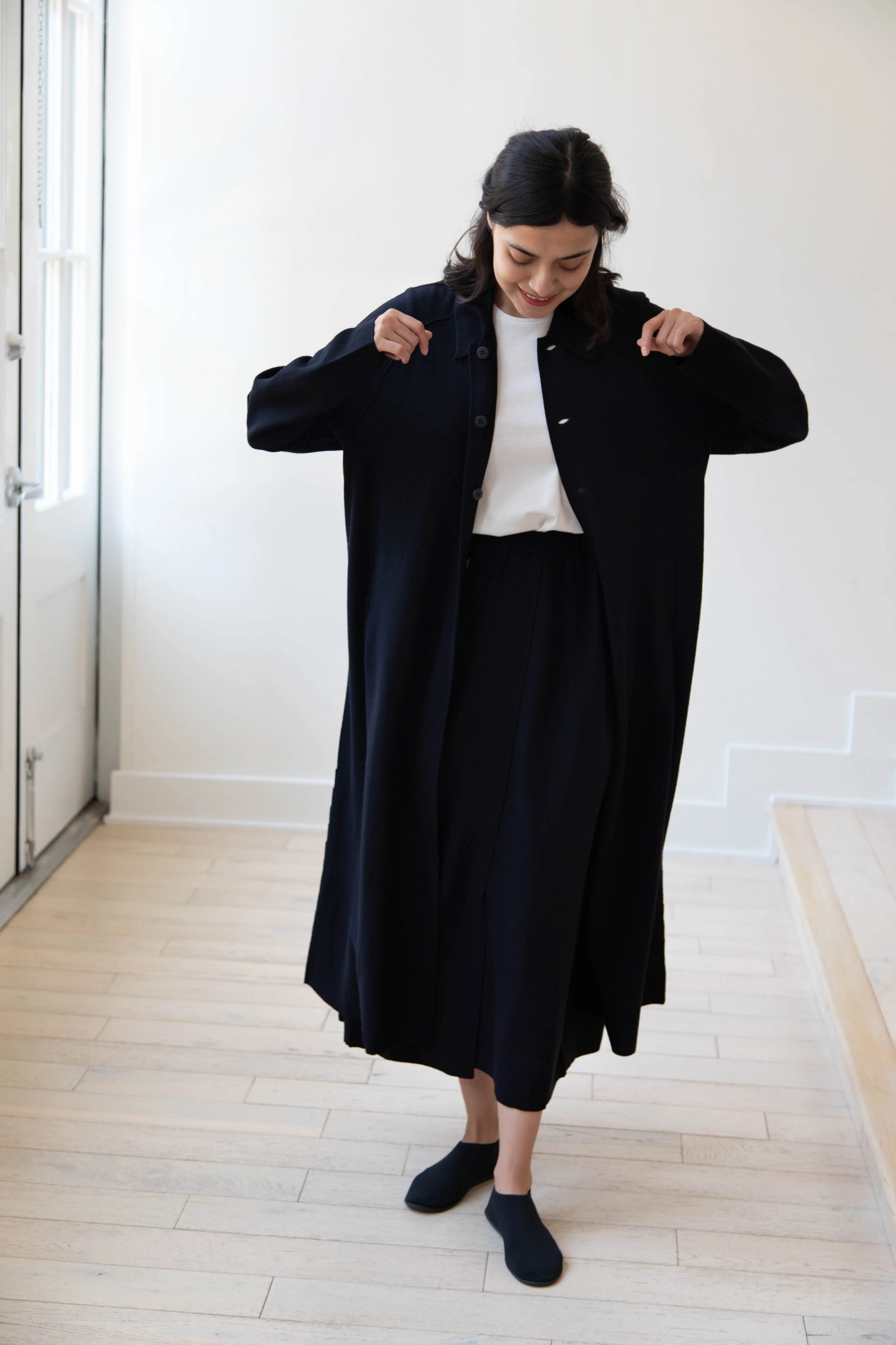 Boboutic | Lightweight Travel Duster Coat in Navy