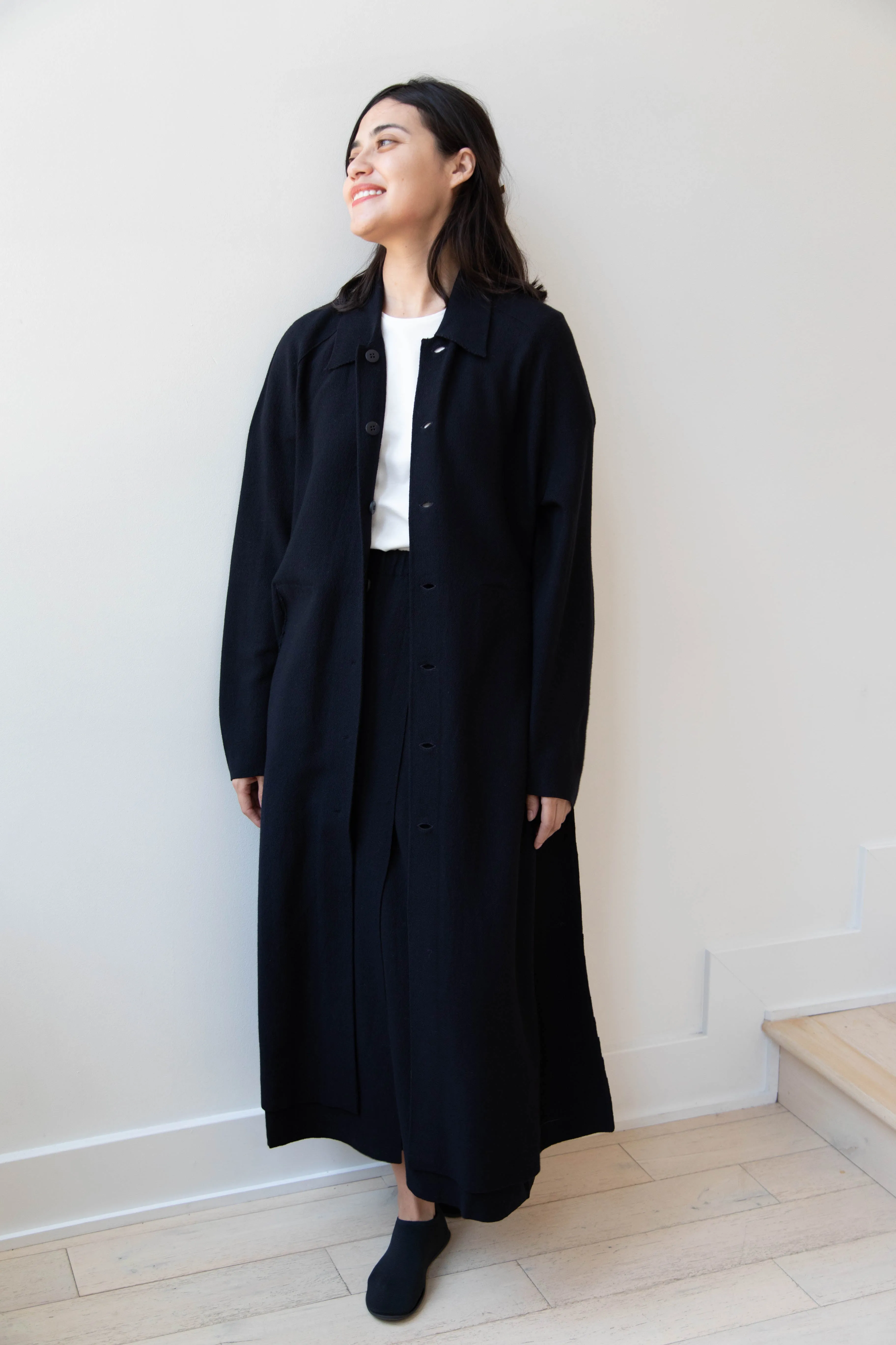 Boboutic | Lightweight Travel Duster Coat in Navy