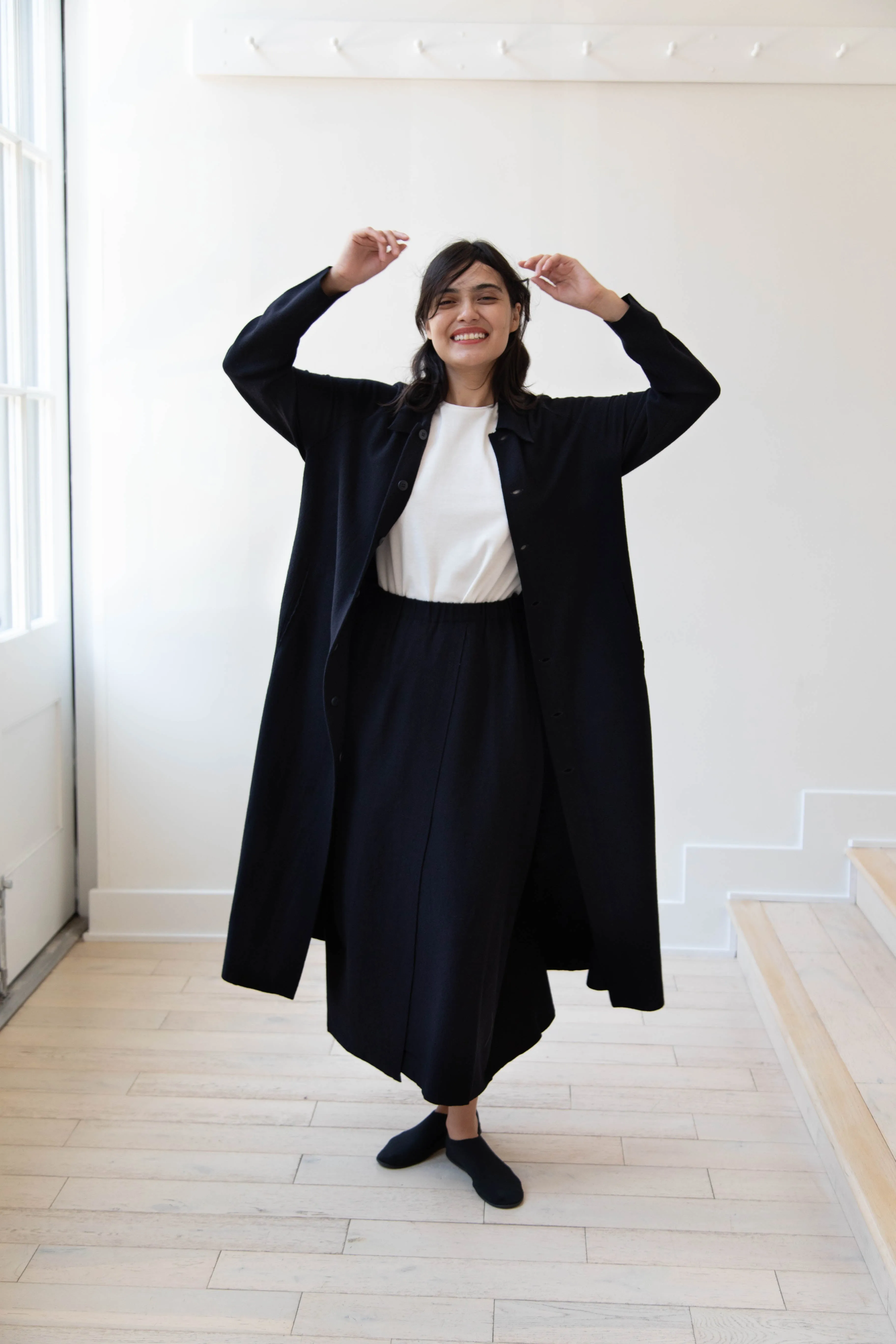 Boboutic | Lightweight Travel Duster Coat in Navy