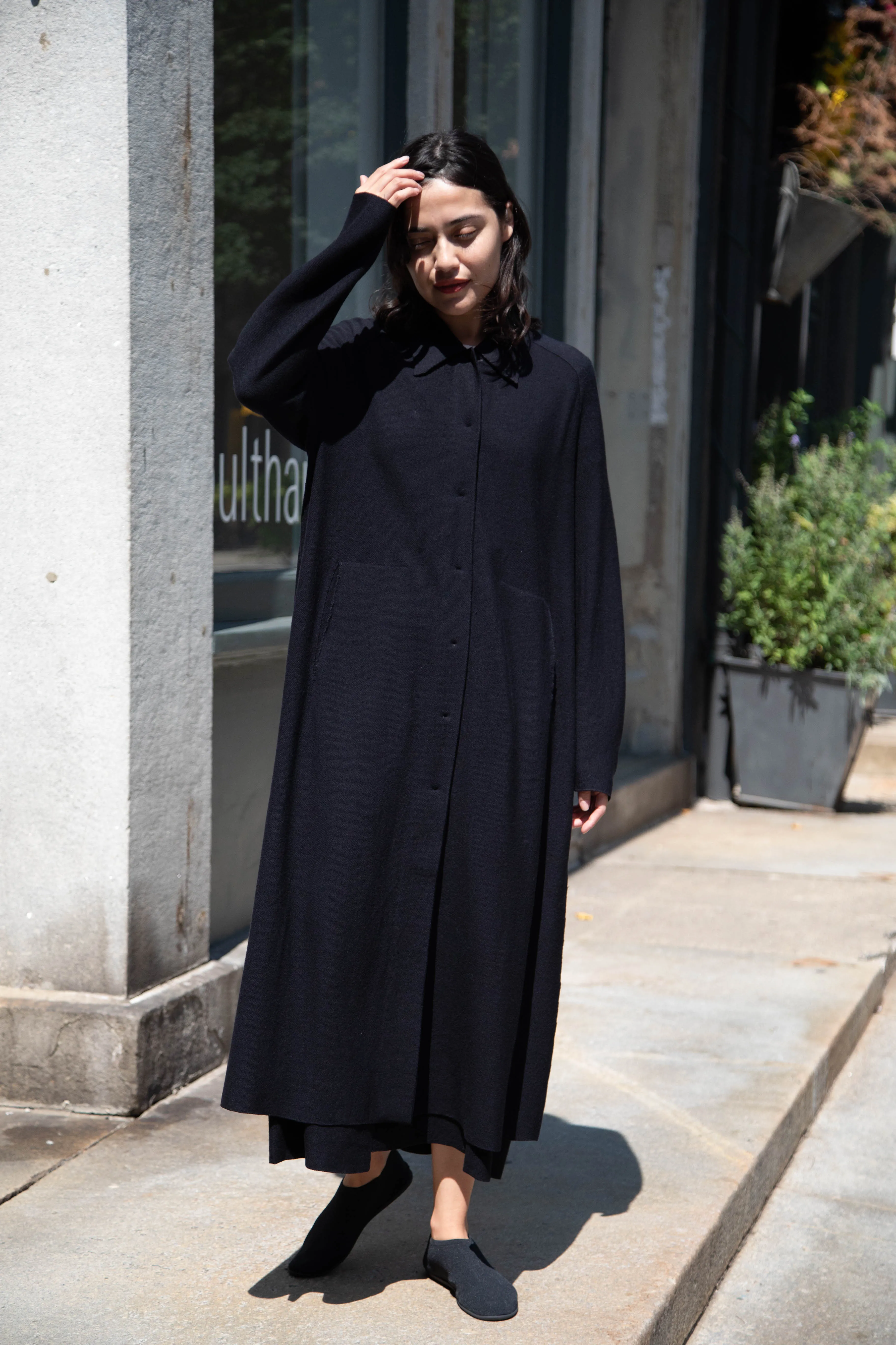 Boboutic | Lightweight Travel Duster Coat in Navy