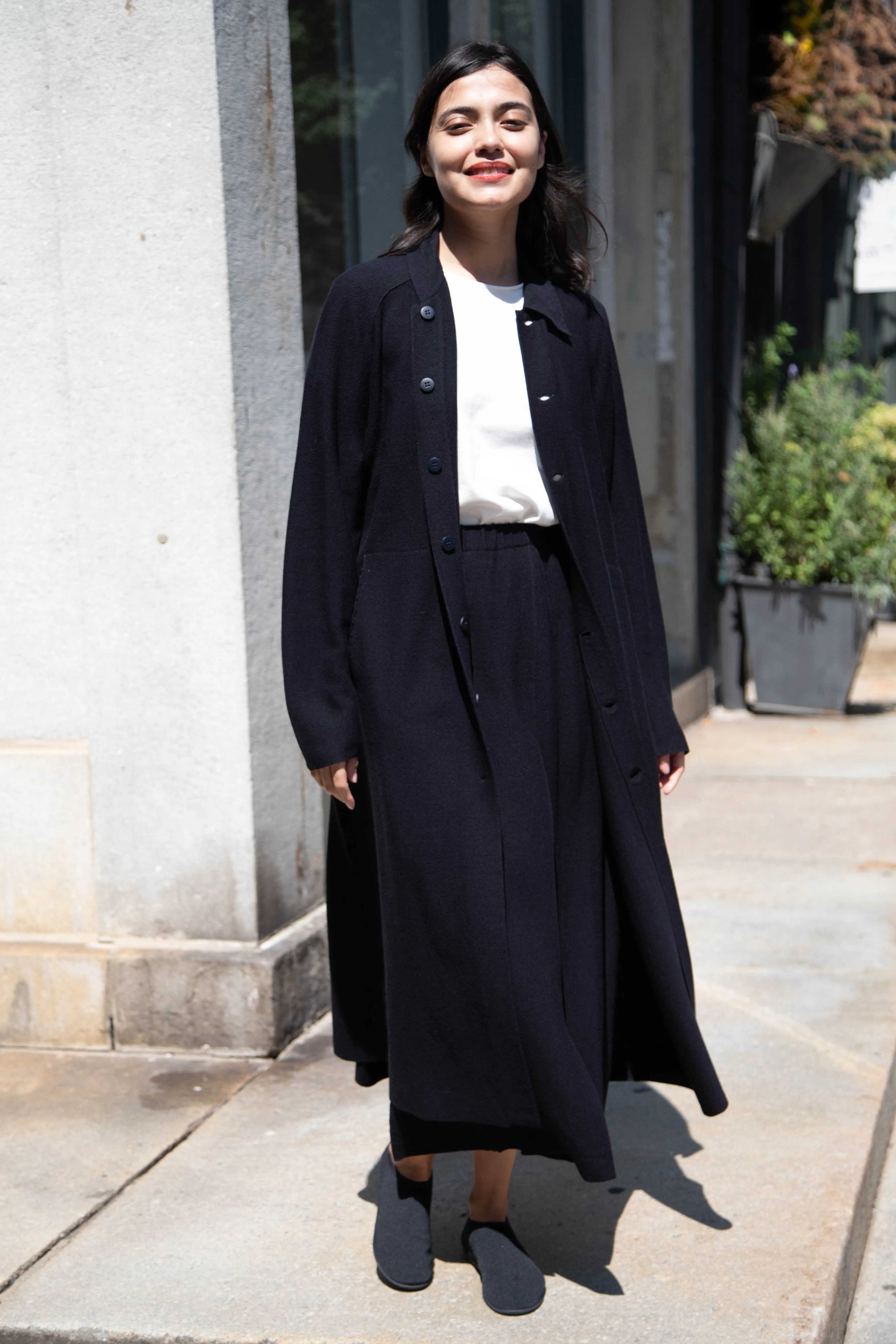 Boboutic | Lightweight Travel Duster Coat in Navy