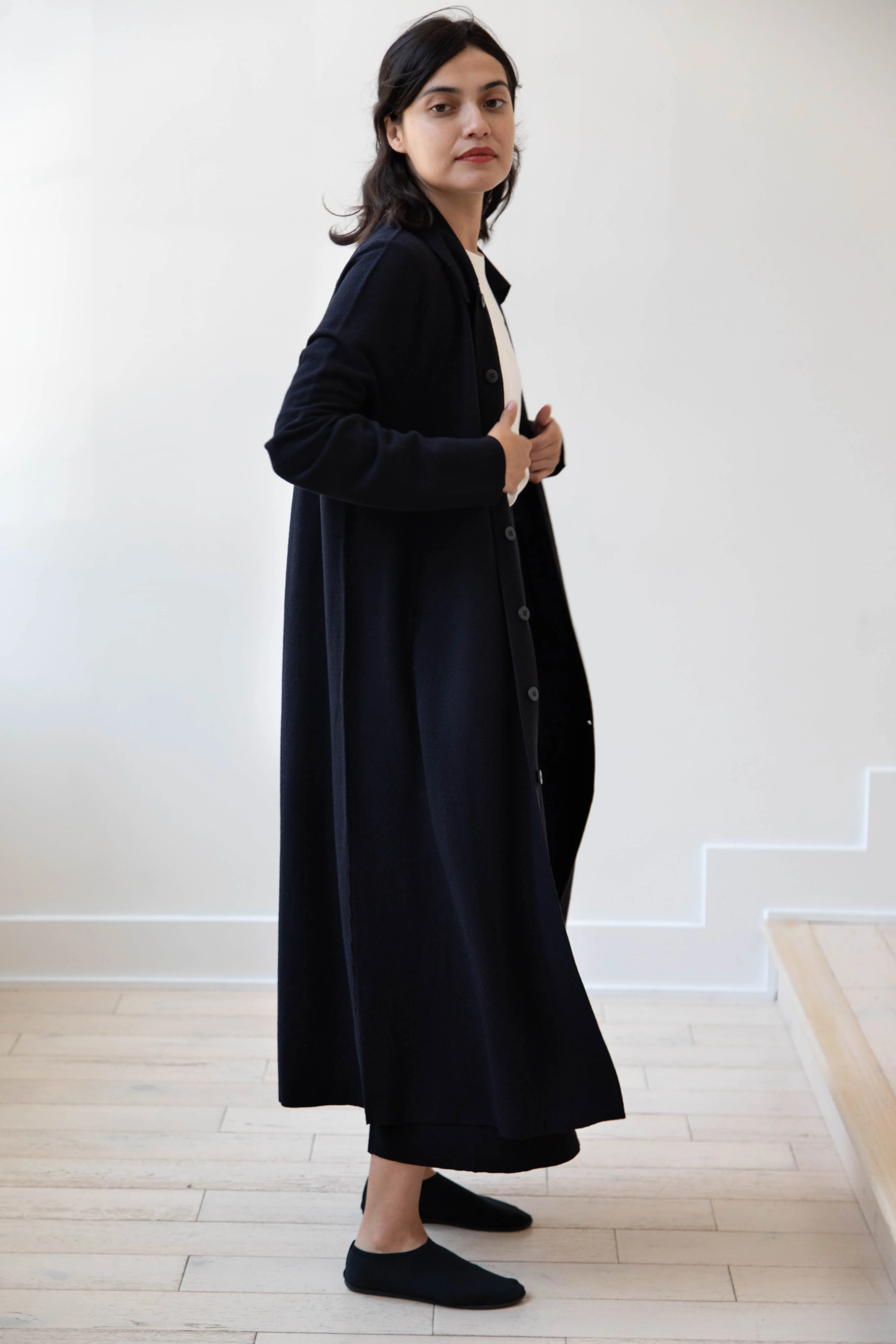 Boboutic | Lightweight Travel Duster Coat in Navy