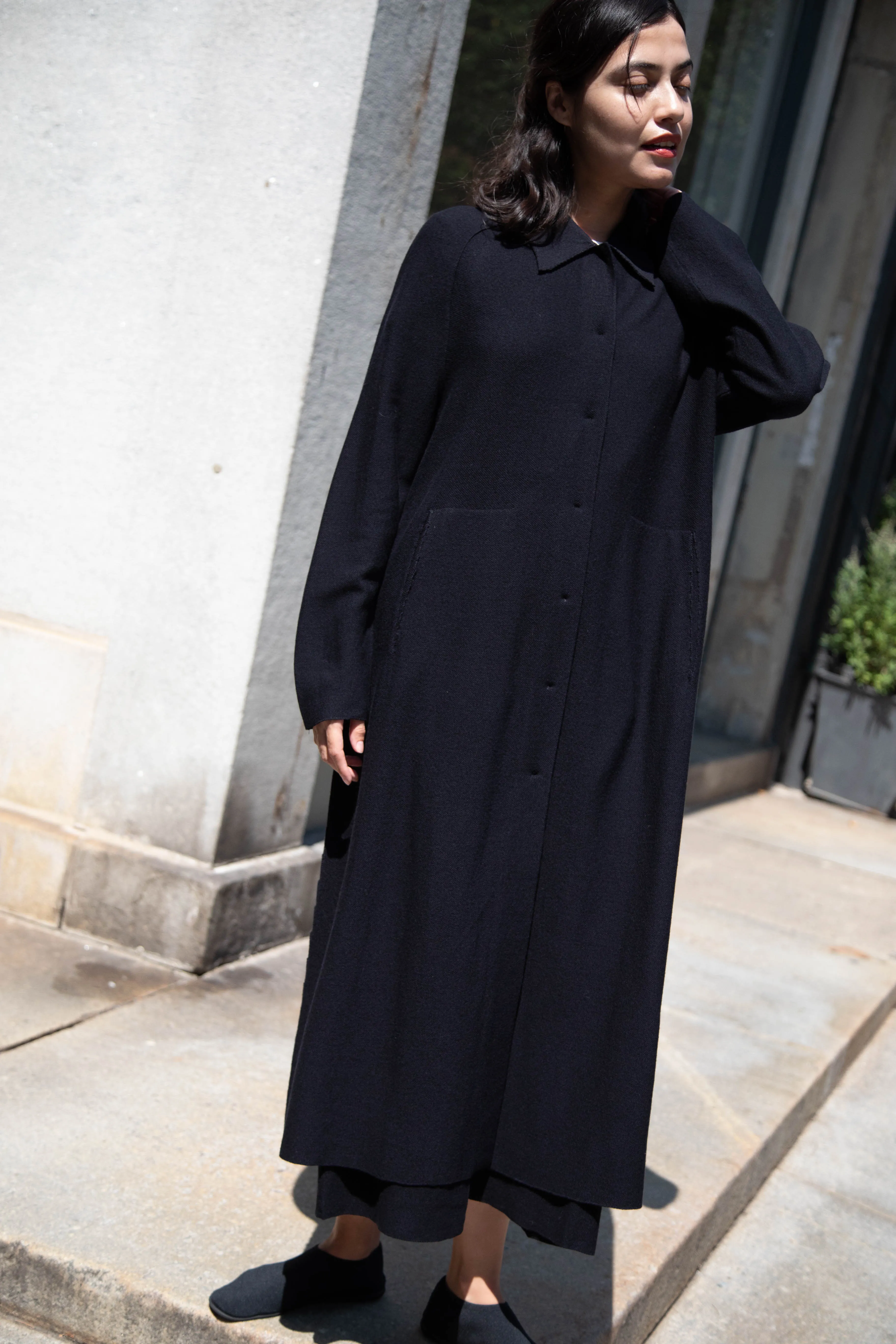 Boboutic | Lightweight Travel Duster Coat in Navy