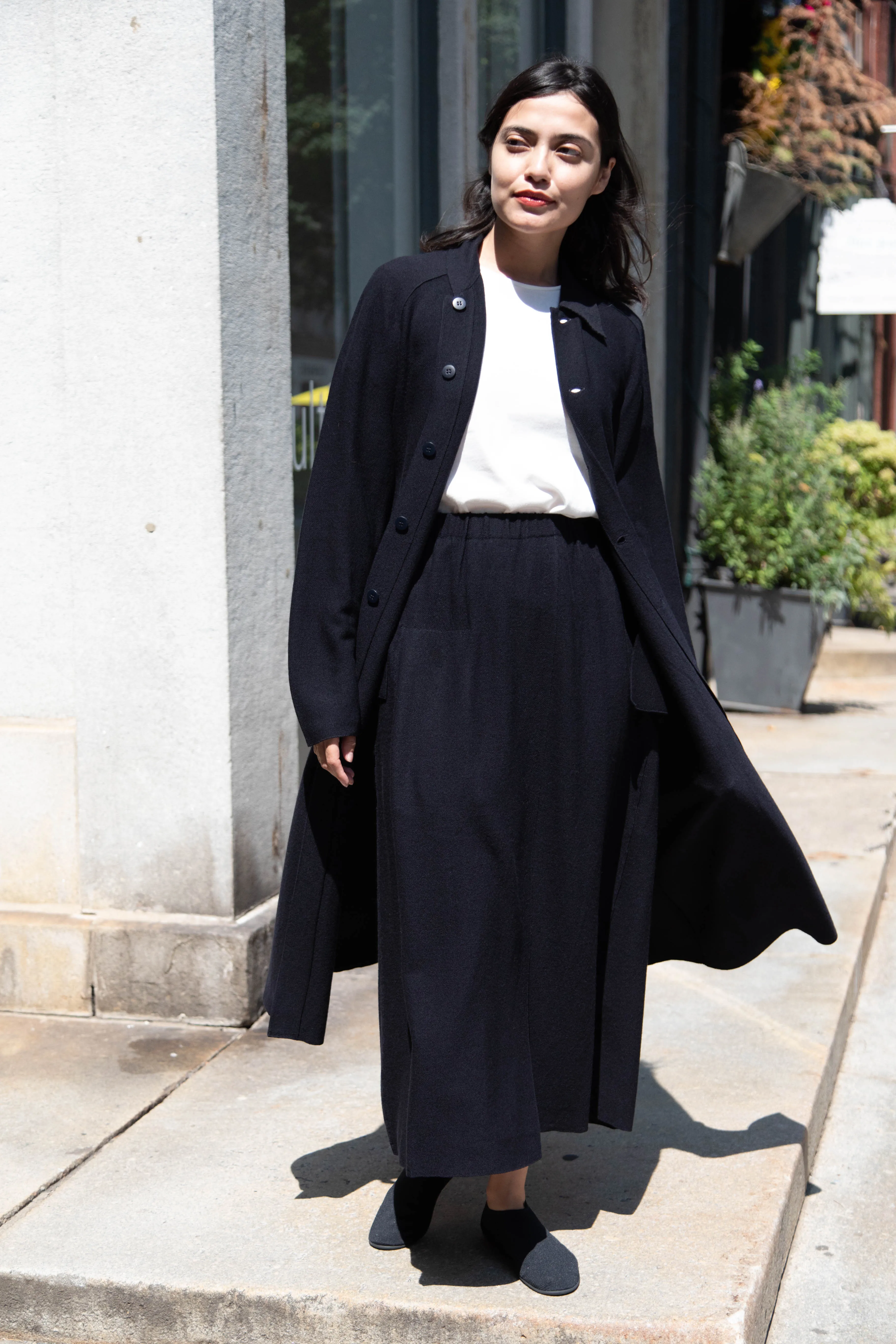 Boboutic | Lightweight Travel Duster Coat in Navy