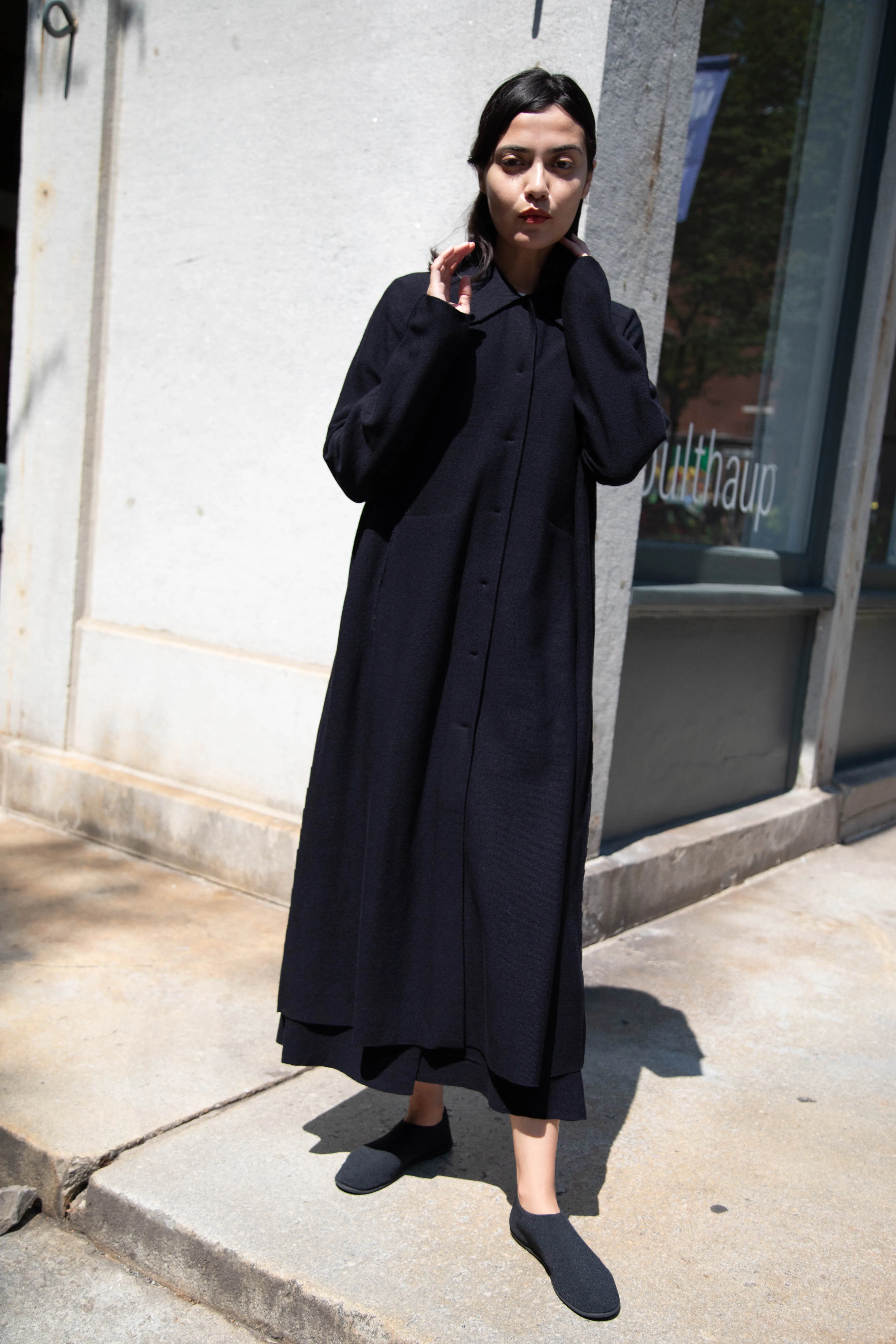 Boboutic | Lightweight Travel Duster Coat in Navy