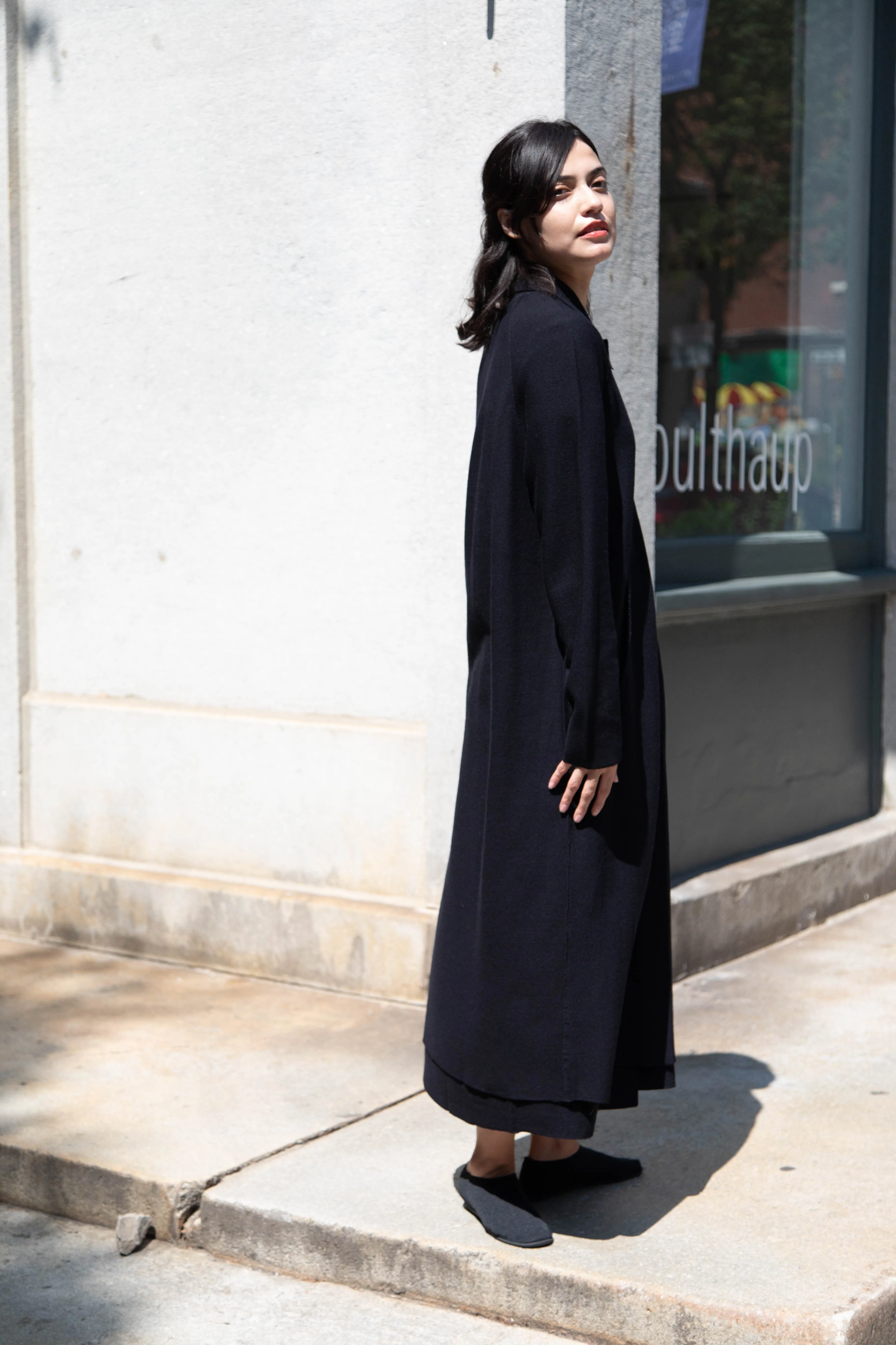 Boboutic | Lightweight Travel Duster Coat in Navy