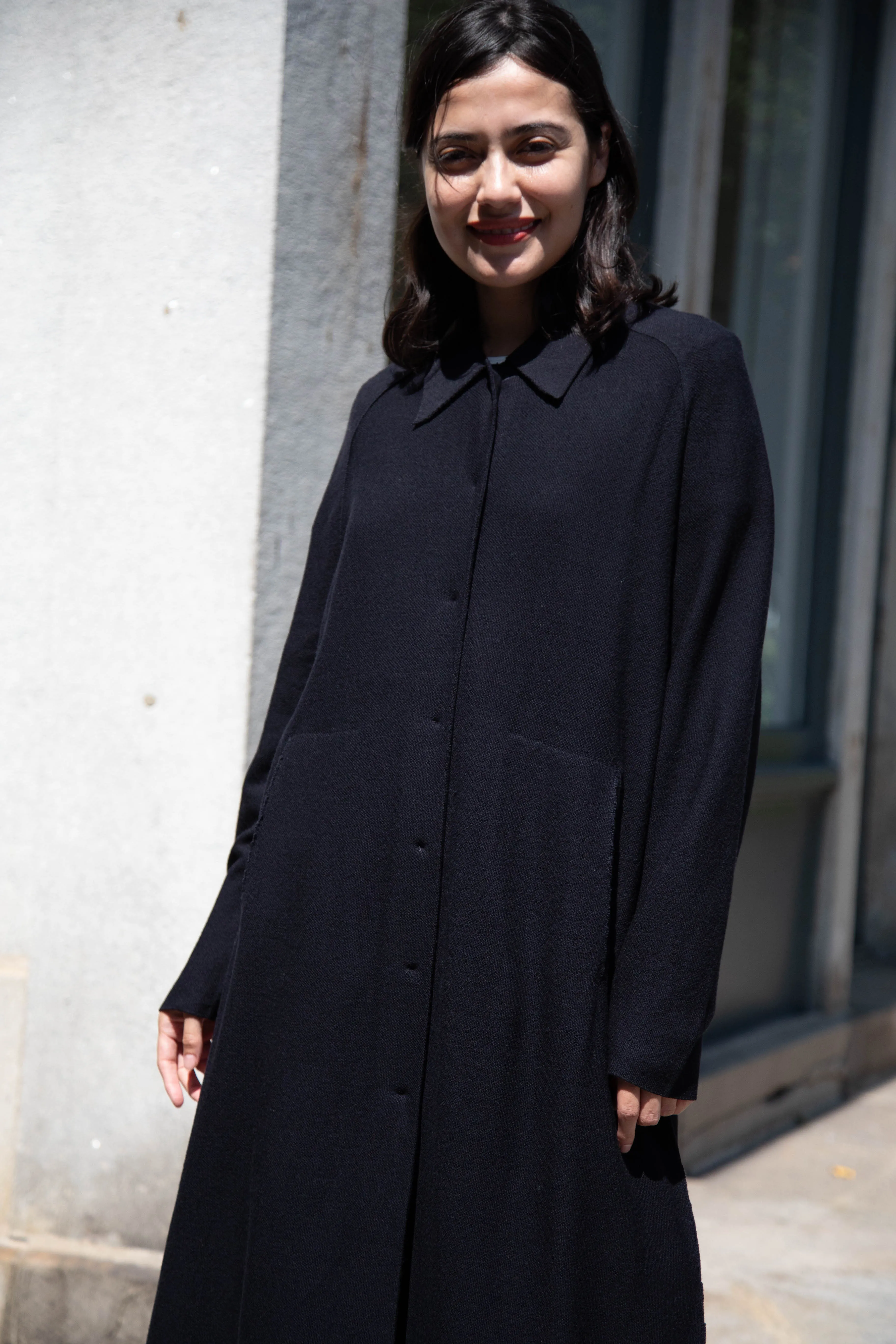 Boboutic | Lightweight Travel Duster Coat in Navy