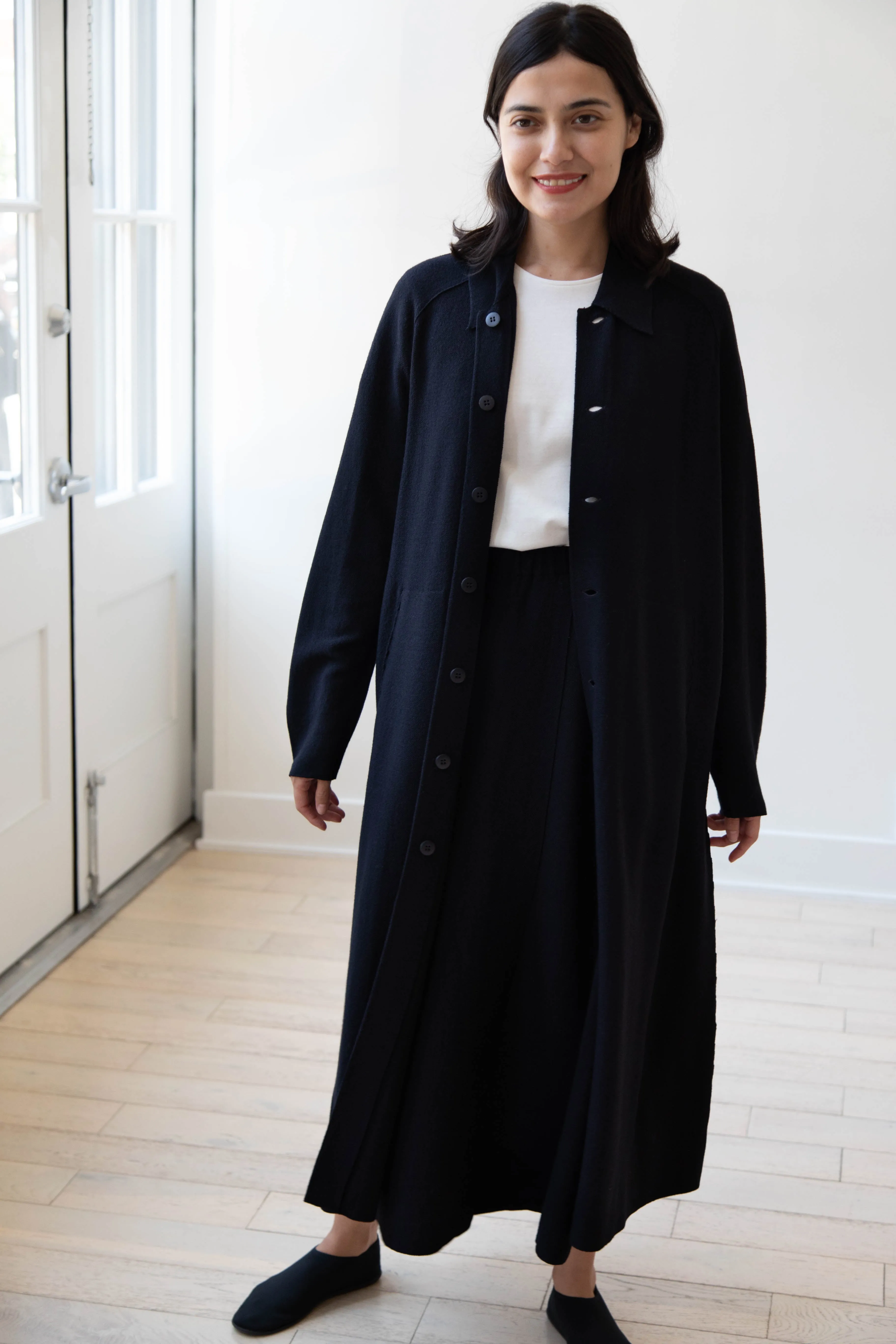 Boboutic | Lightweight Travel Duster Coat in Navy