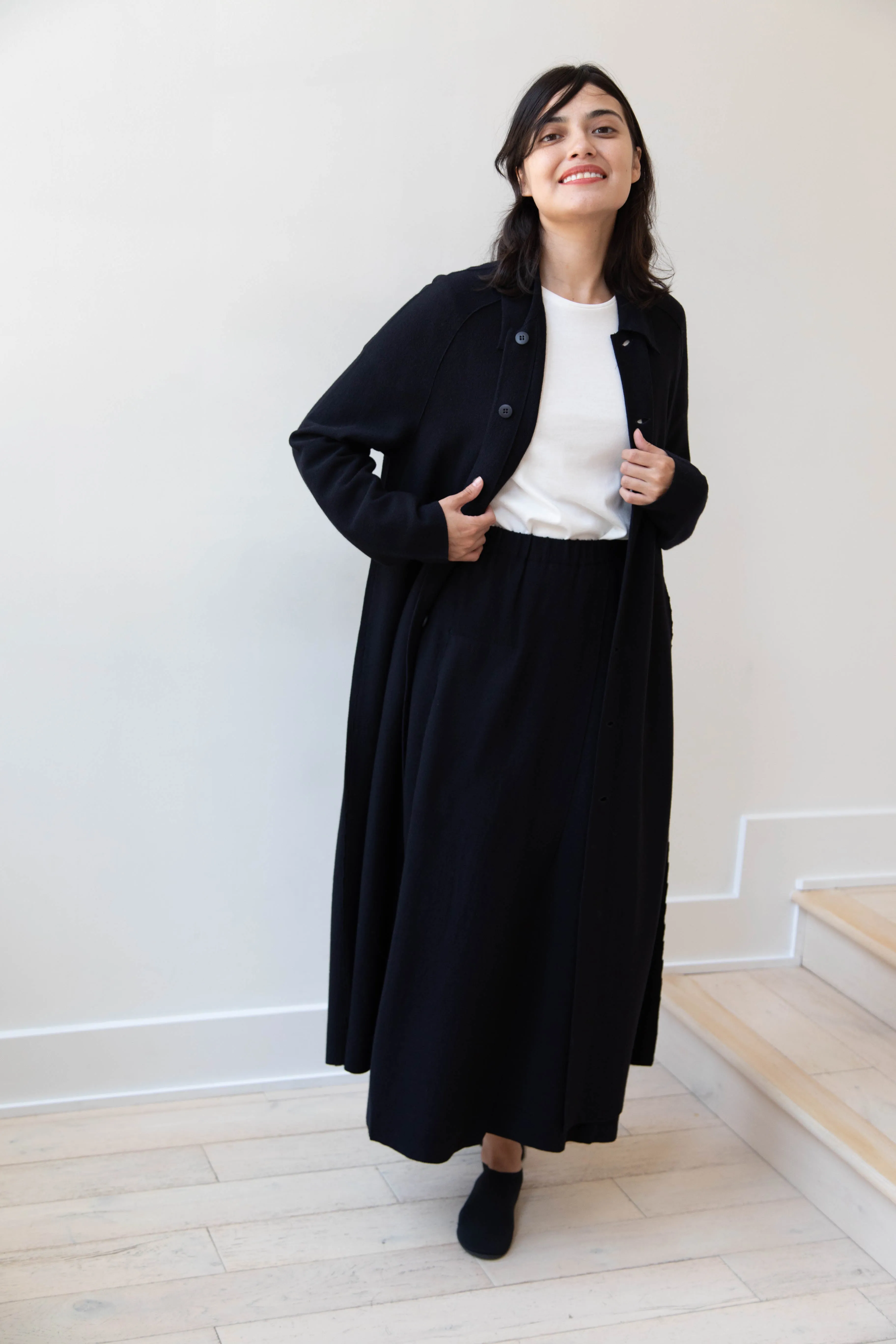 Boboutic | Lightweight Travel Duster Coat in Navy