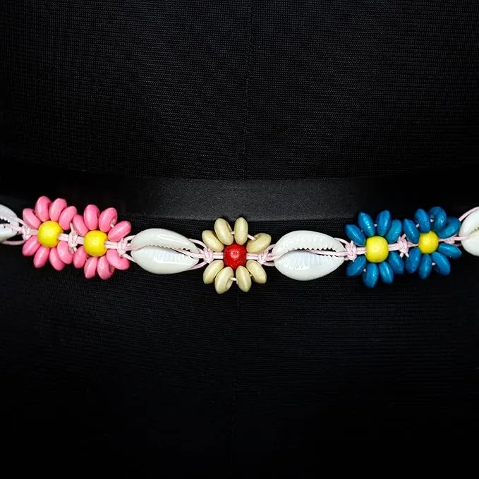 Bohemian Floral and Beaded Belt