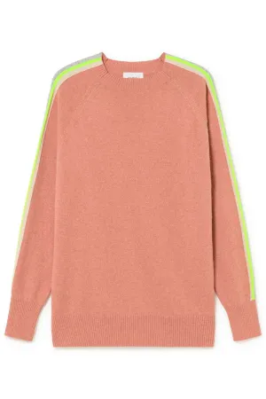 Camel Neon Stripe Sweater