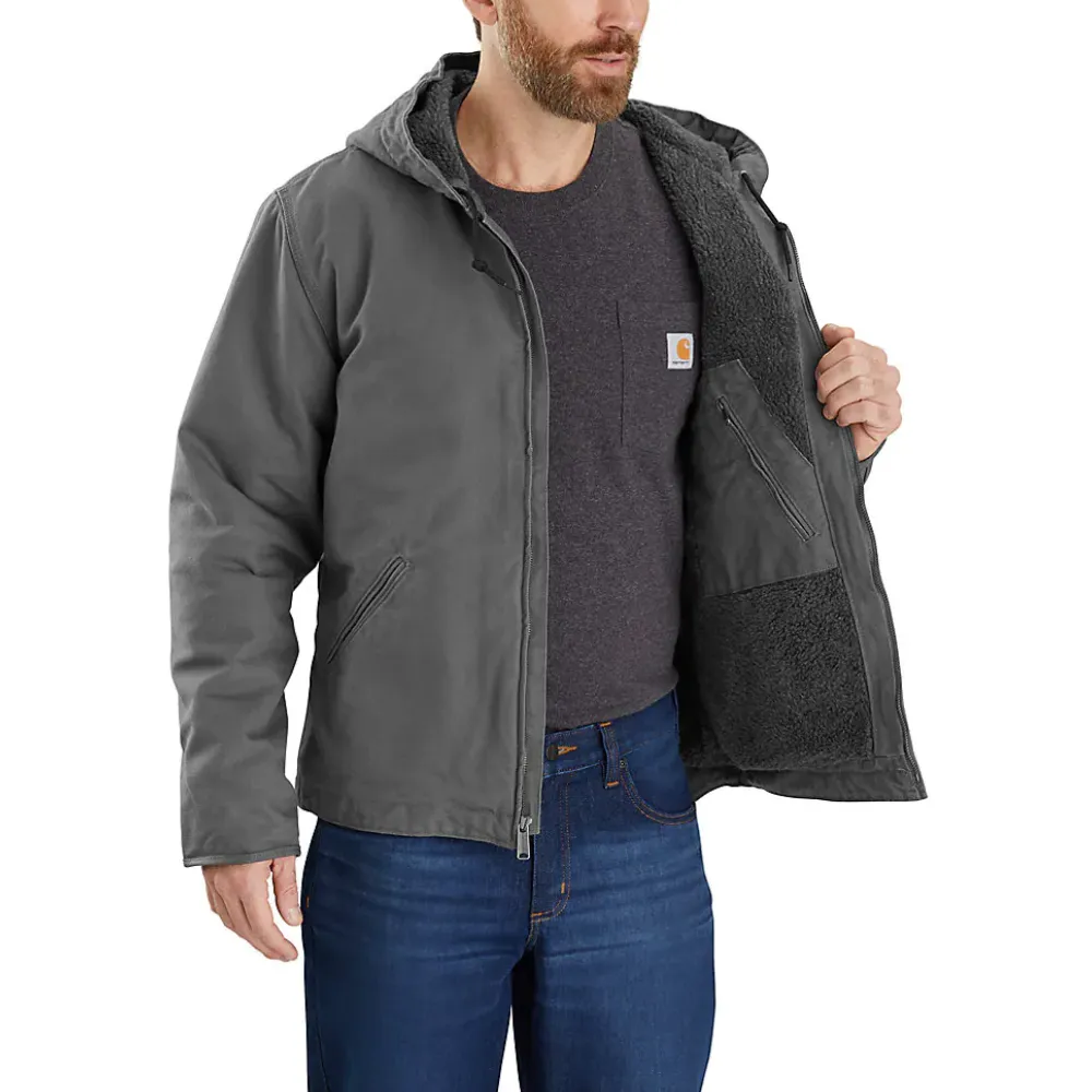 Carhartt Mens Washed Duck Work Jacket - 104392-GVL