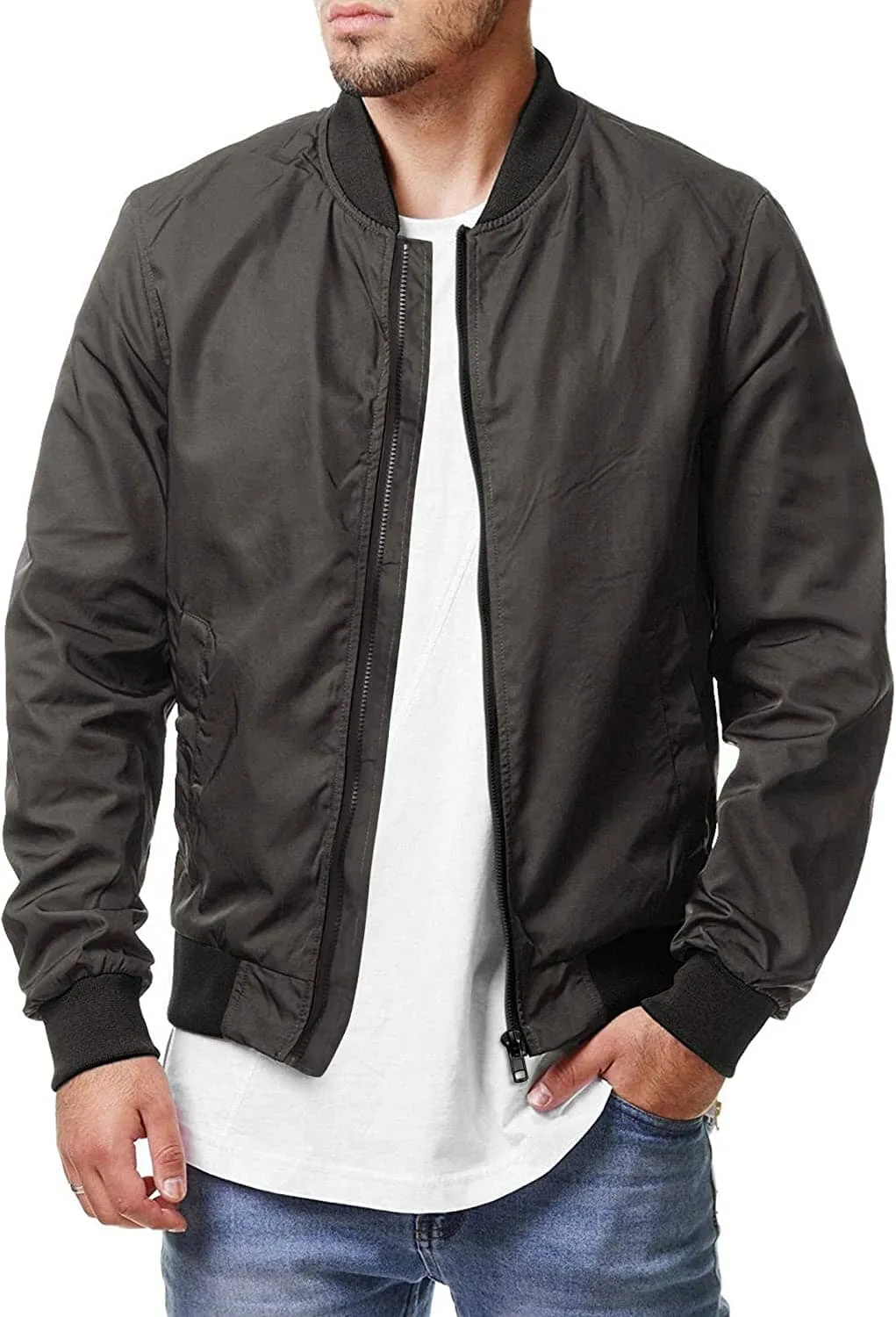 Casual Soft Shell Flight Windbreaker Coat (US Only)