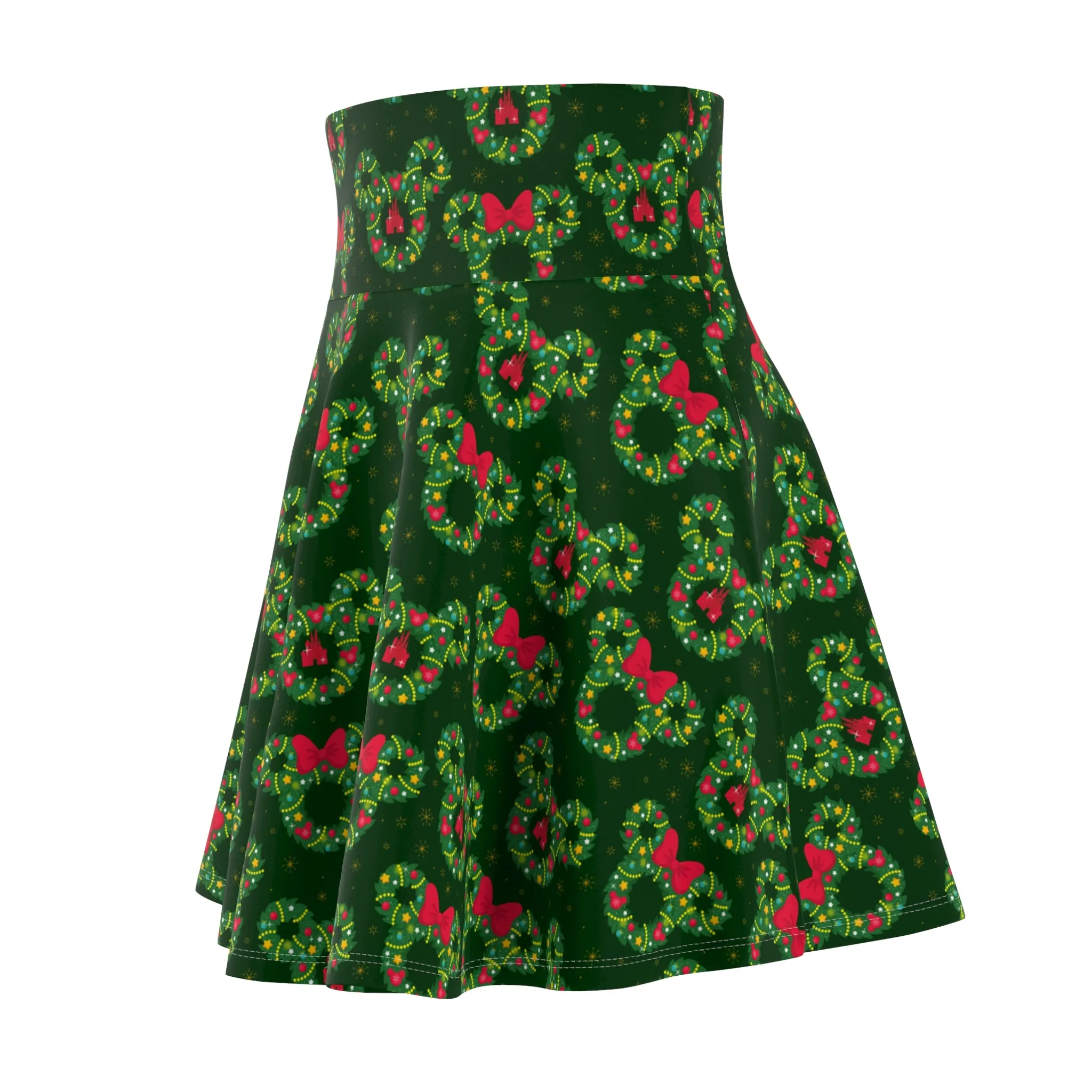 Christmas Wreaths Women's Skater Skirt