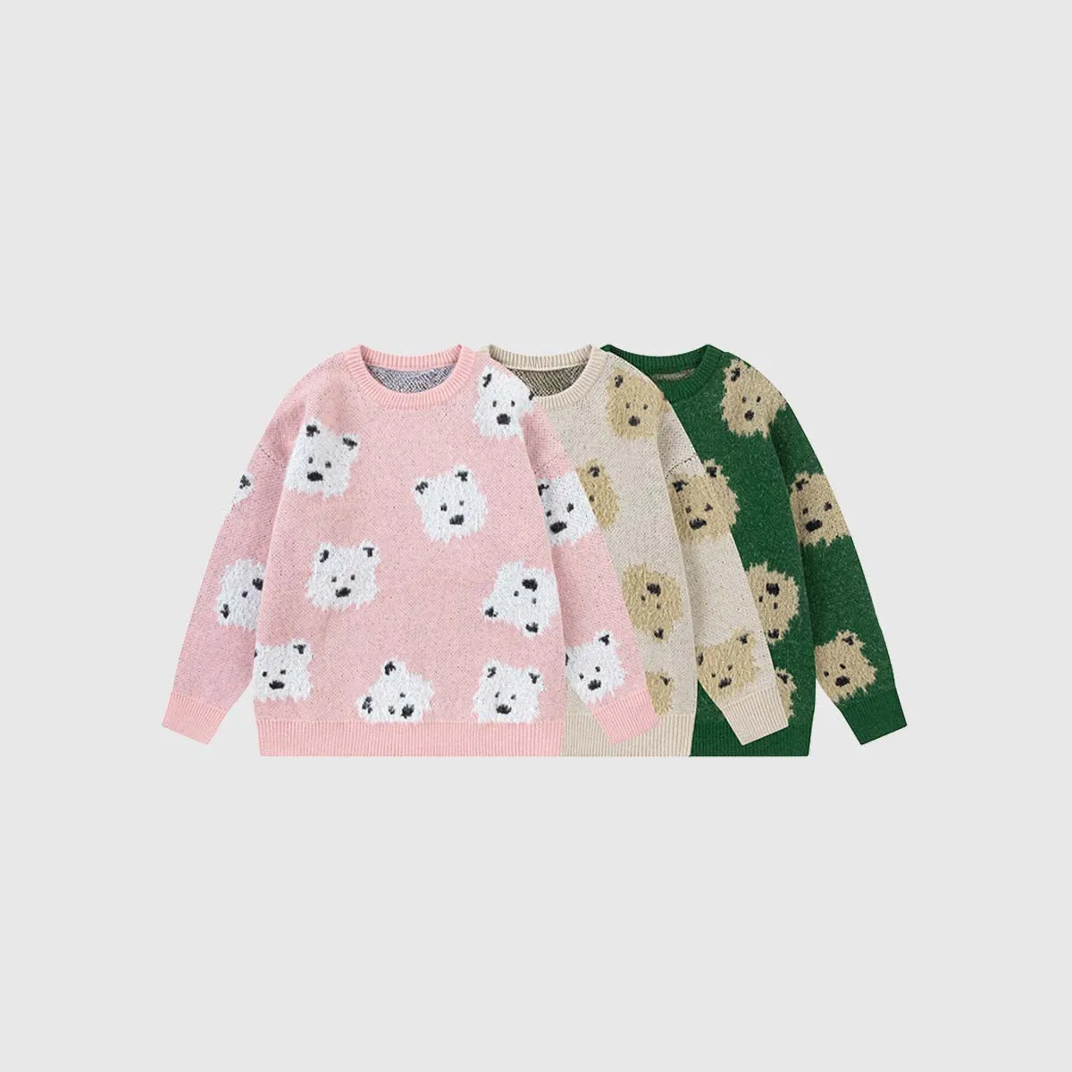 Cute Dog Pattern Sweater