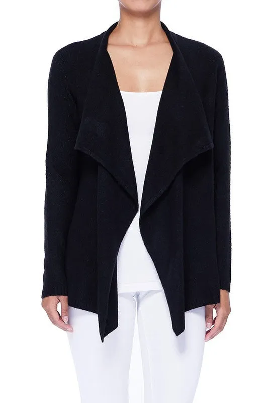 Draped Stylish Cape Sweater Cardigan