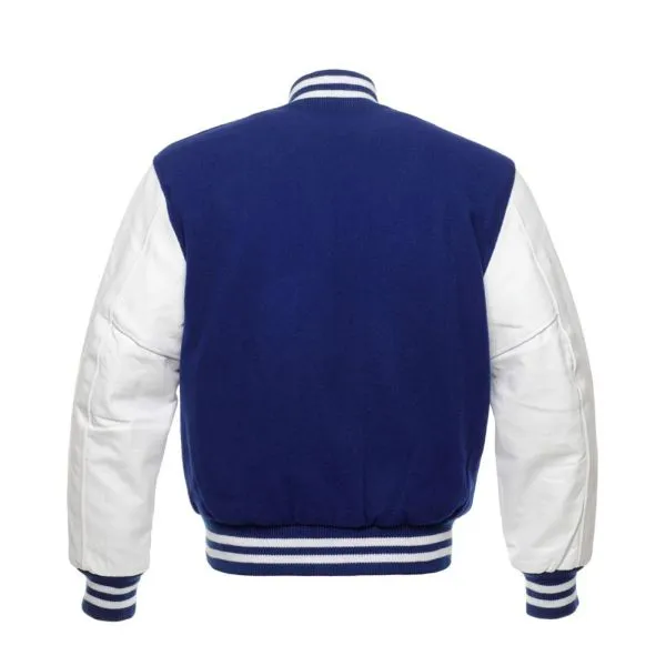 Kids Blue And White Varsity Jacket