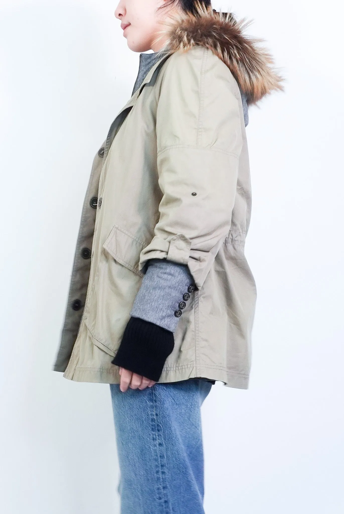 Layered parka RRP £1.2k