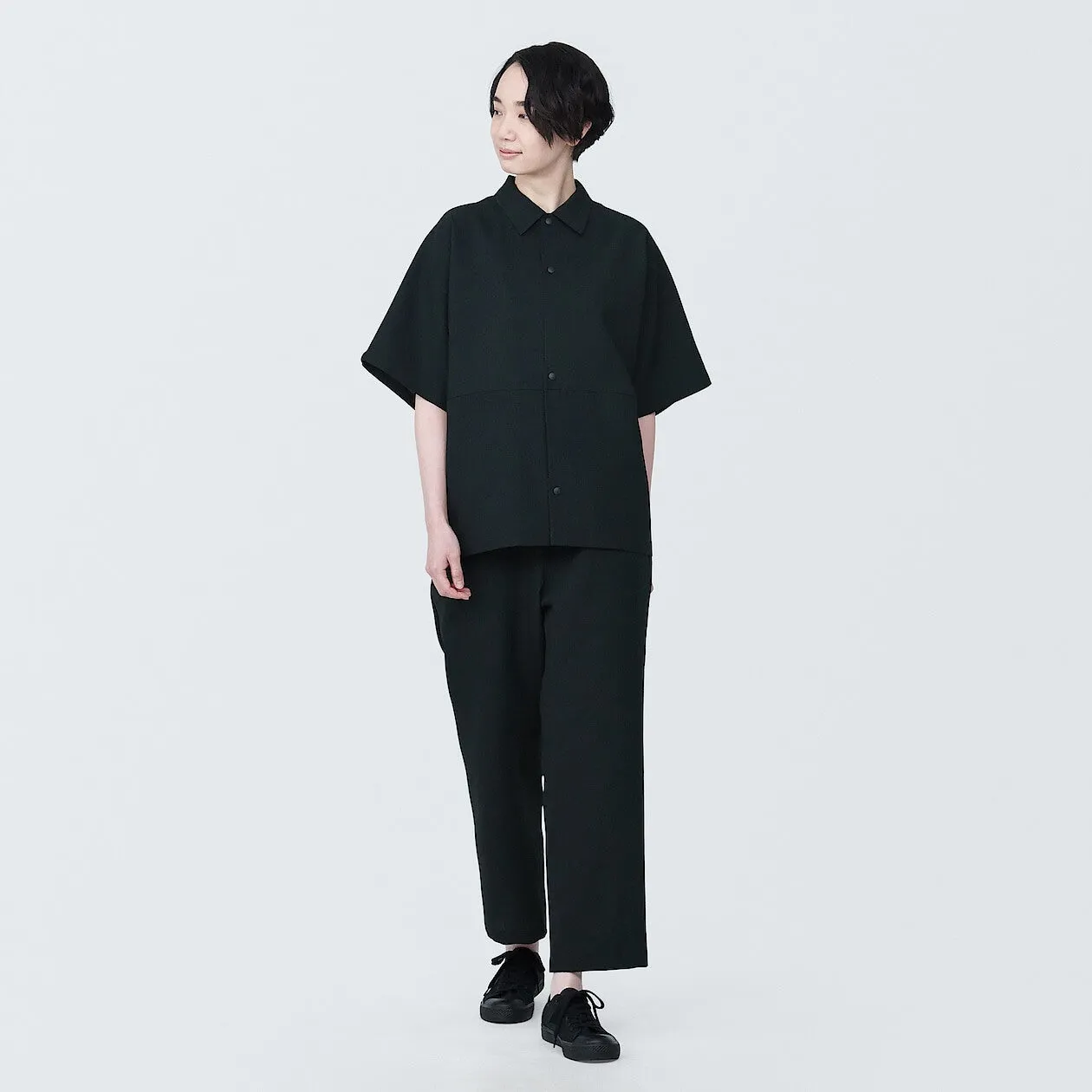 MUJI Labo Breathable UV Protection Short Sleeve Shirt