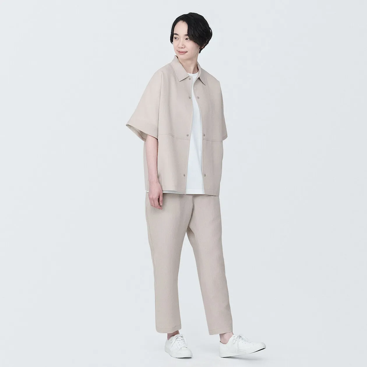 MUJI Labo Breathable UV Protection Short Sleeve Shirt