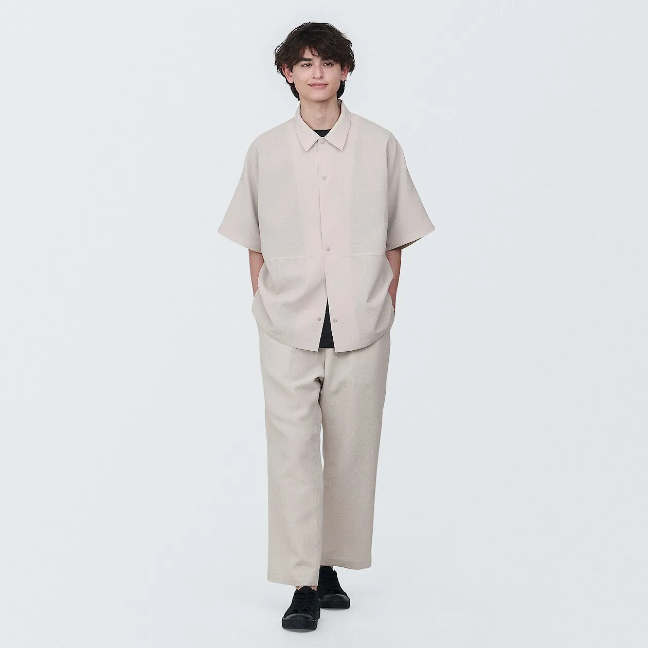 MUJI Labo Breathable UV Protection Short Sleeve Shirt