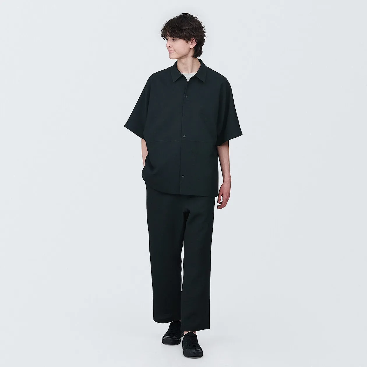 MUJI Labo Breathable UV Protection Short Sleeve Shirt