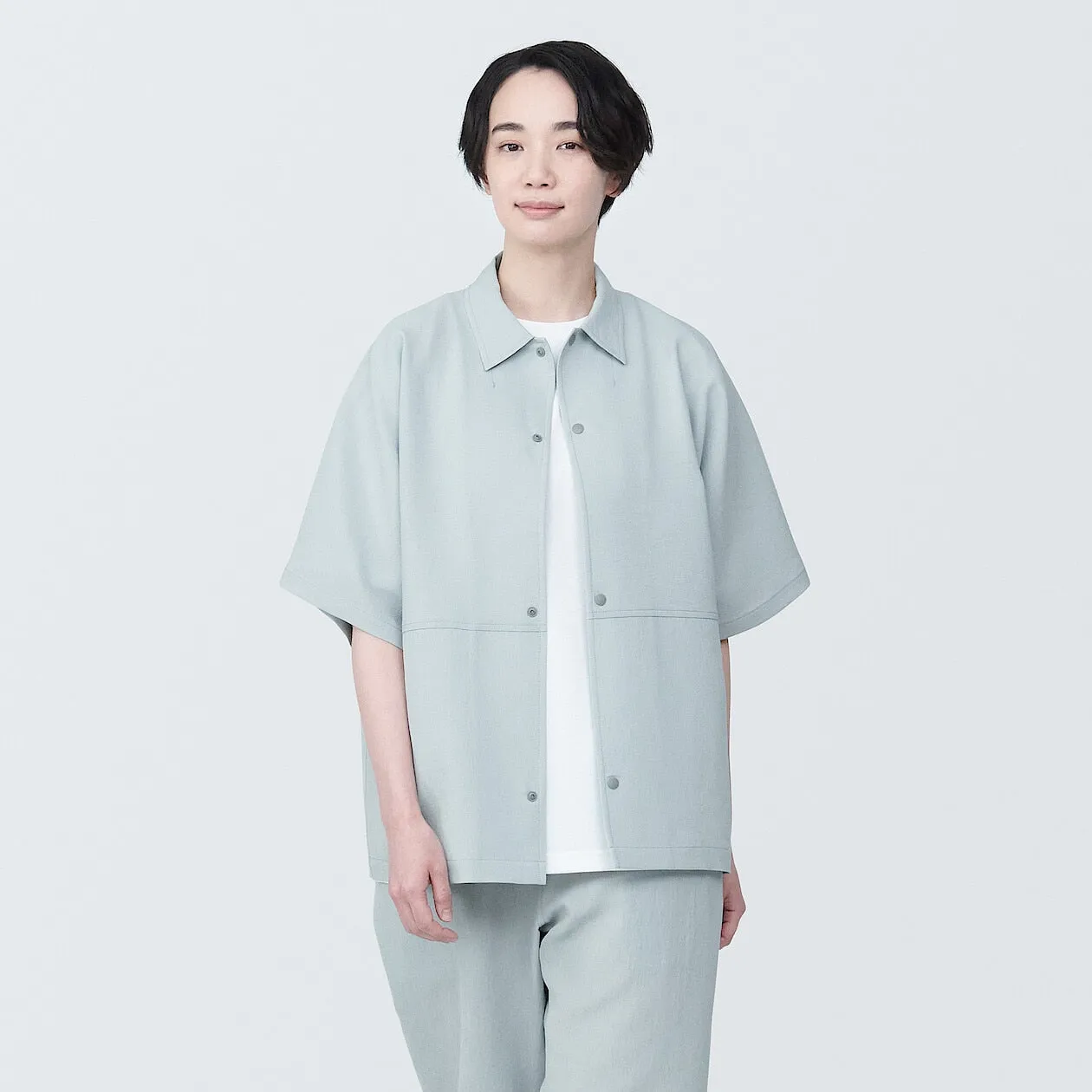 MUJI Labo Breathable UV Protection Short Sleeve Shirt