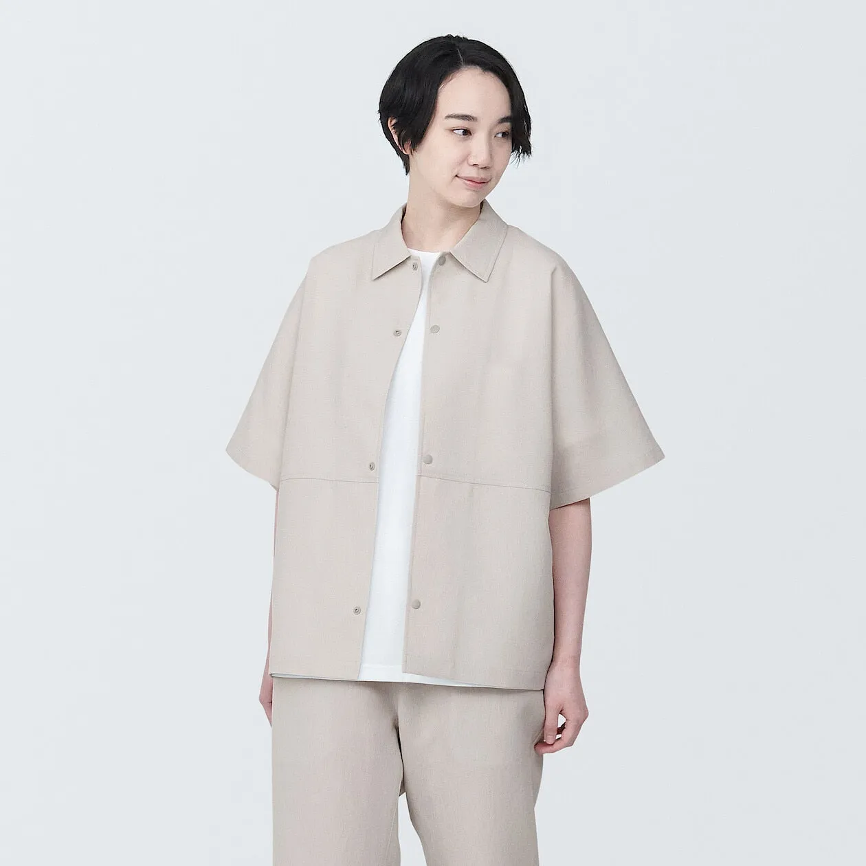 MUJI Labo Breathable UV Protection Short Sleeve Shirt