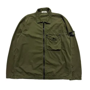 Stone island green overshirt