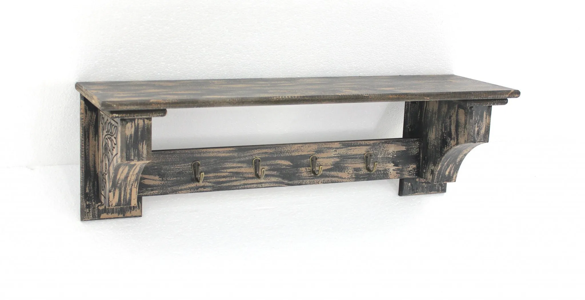 VINTAGE WOODEN WALL SHELF