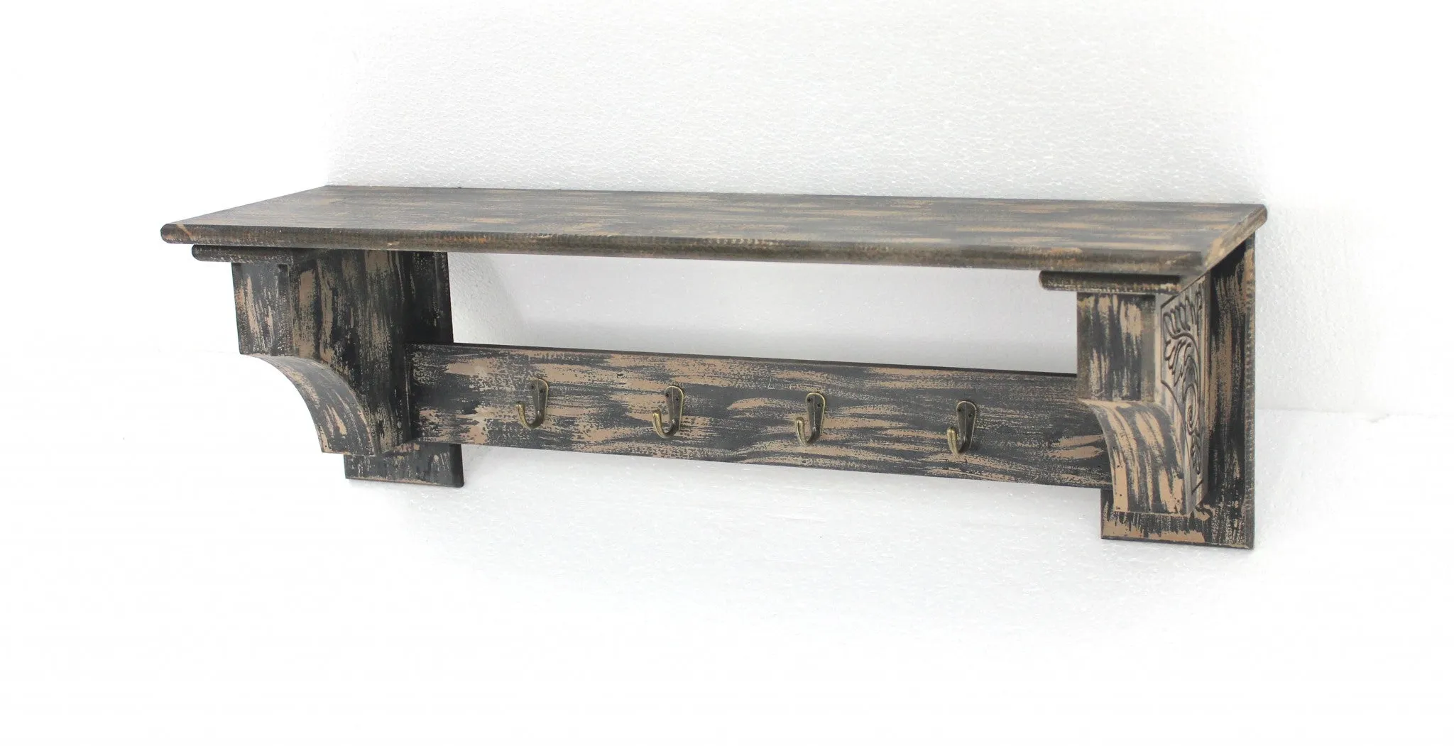 VINTAGE WOODEN WALL SHELF