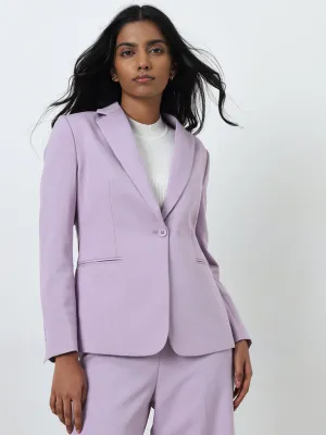 Wardrobe Lilac Solid Blazer