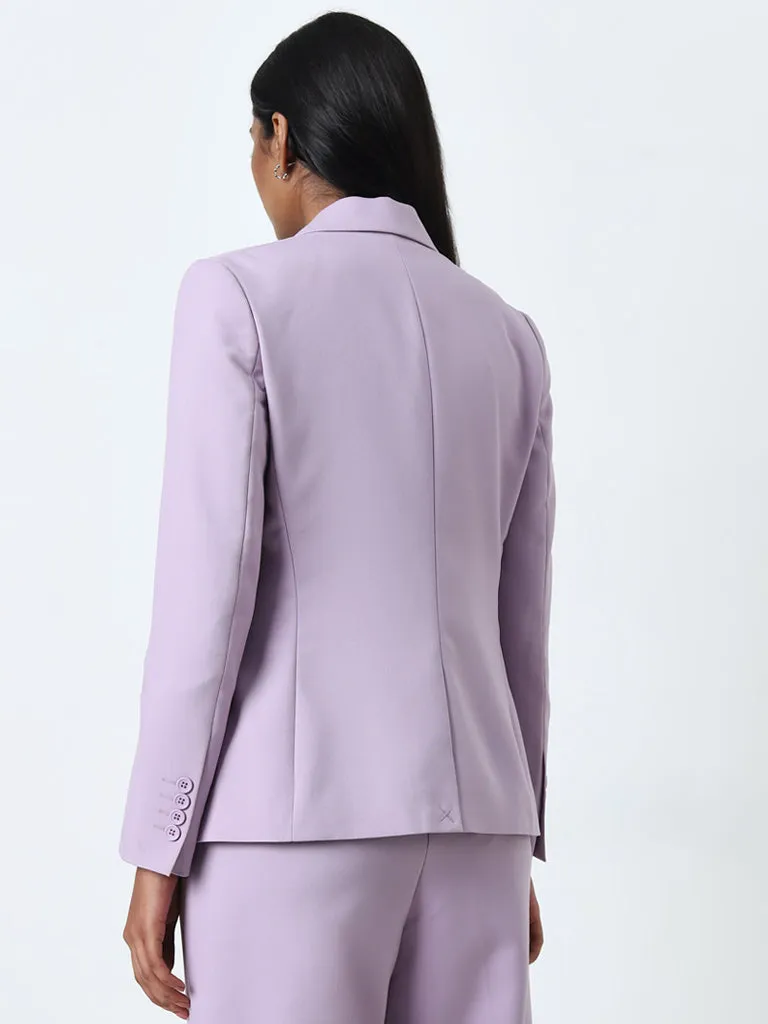 Wardrobe Lilac Solid Blazer