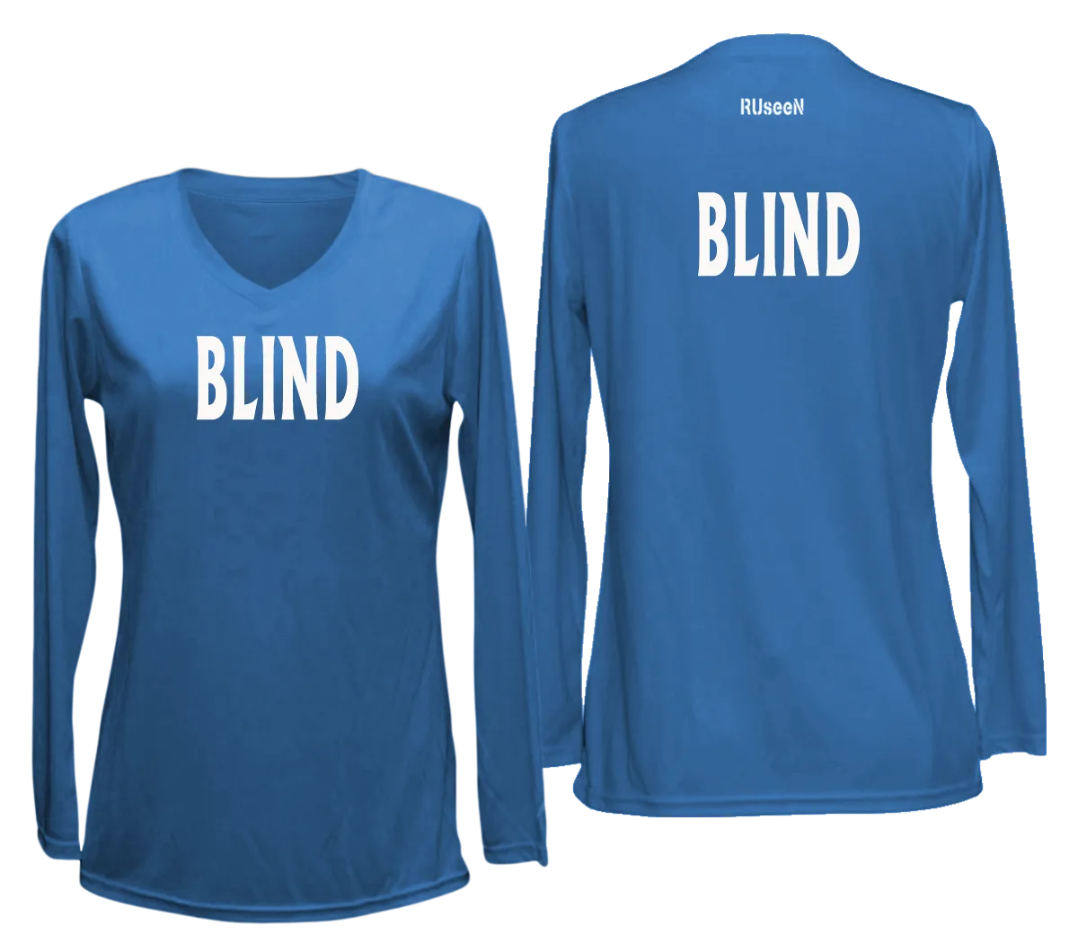 Women's BLIND Long Sleeve Shirt - Reflective or Black Text