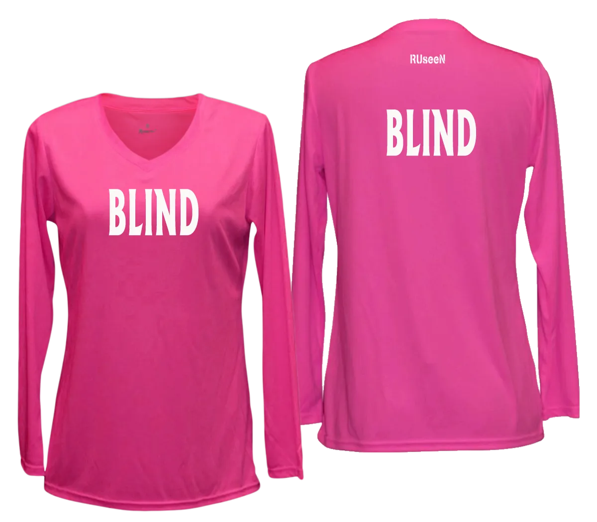 Women's BLIND Long Sleeve Shirt - Reflective or Black Text