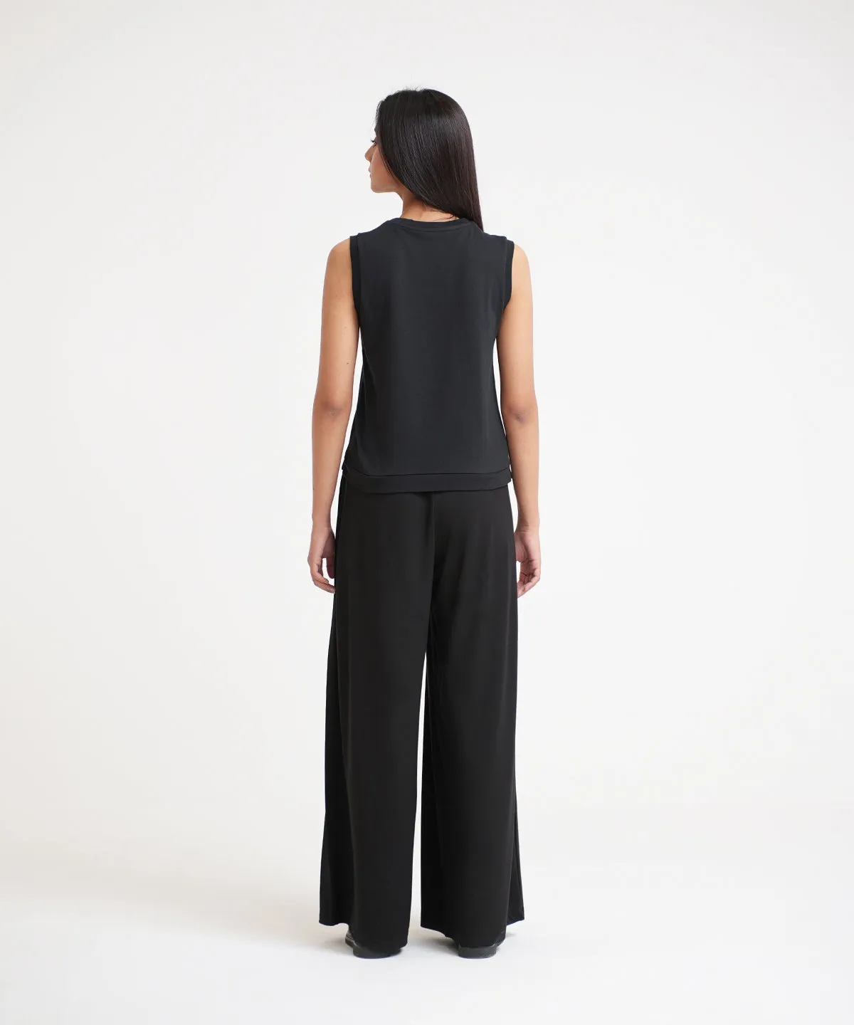 Women's Modal Pleated Flared Pants