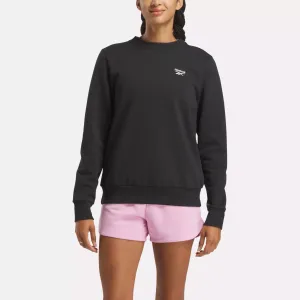 Women's Reebok Identity Small Logo Fleece Crew Sweatshirt